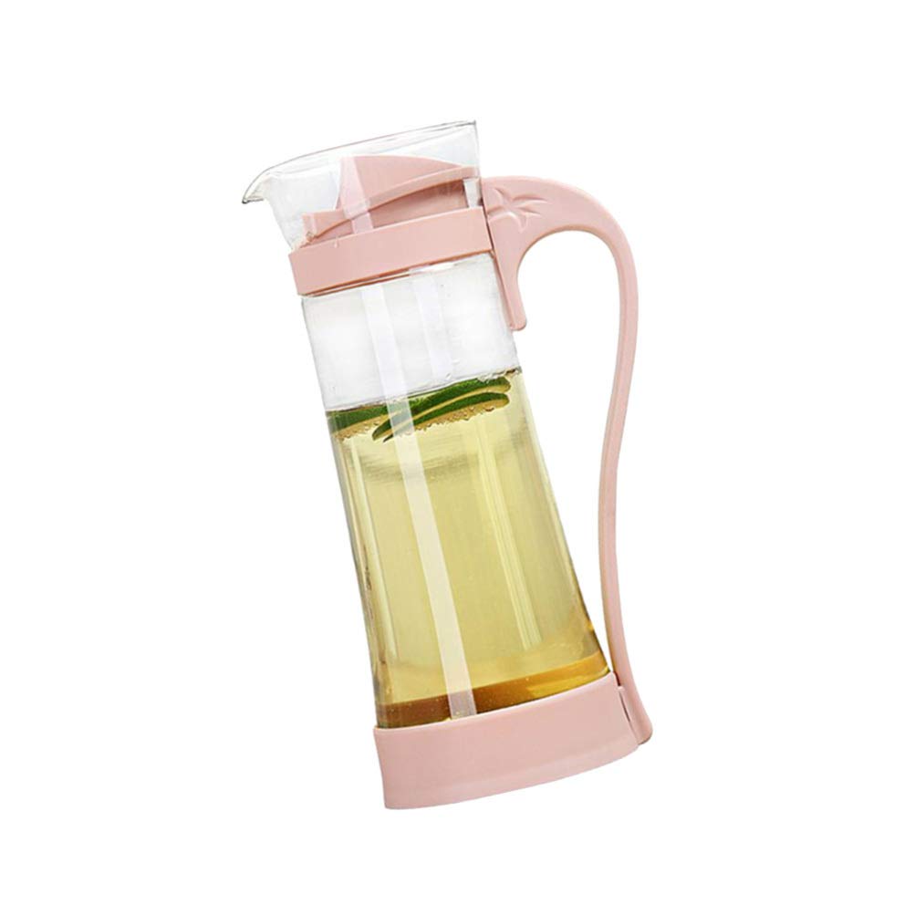 Premium Borosilicate Glass Pitcher - 68oz Iced Tea & Cold Beverage Pitcher with Lid - Heat & Shatter Resistant for Hot/Cold Drinks - Perfect for Lemonade, Iced Tea, Juice & Water - Great for Parties, BBQs & Home Use