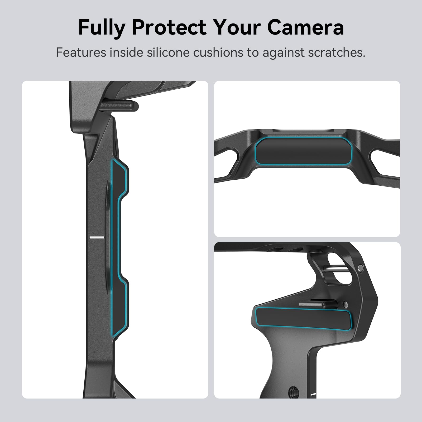 SmallRig R5 R6 Camera Cage for Canon EOS R5 R6 with BG-R10 Battery Grip - Aluminum Alloy Video Rig for Filmmaking & Photography - Includes Cold Shoe Mount 3464B - Perfect for Vlogging, Documentary & Studio Shooting