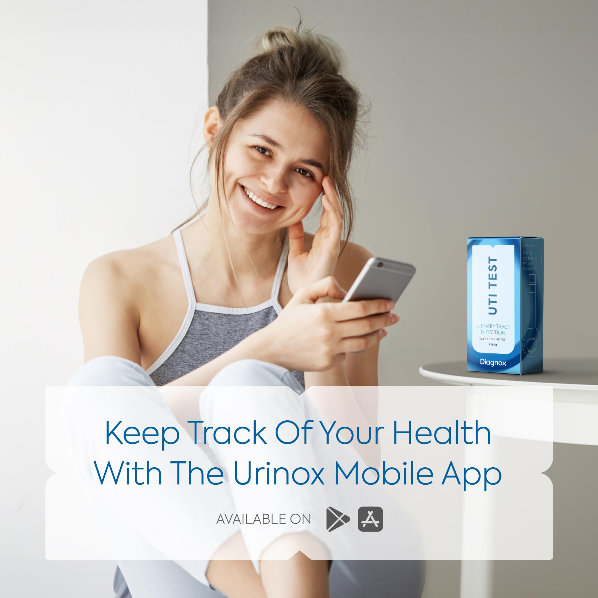 Diagnox UTI Test Strips for Women & Men - Fast & Accurate Urinary Tract Infection Test Kit with Clean Grip Handle - Results in 2 Minutes - FSA/HSA Eligible (6 Count) - Home Health Monitoring for UTI Symptoms & Prevention