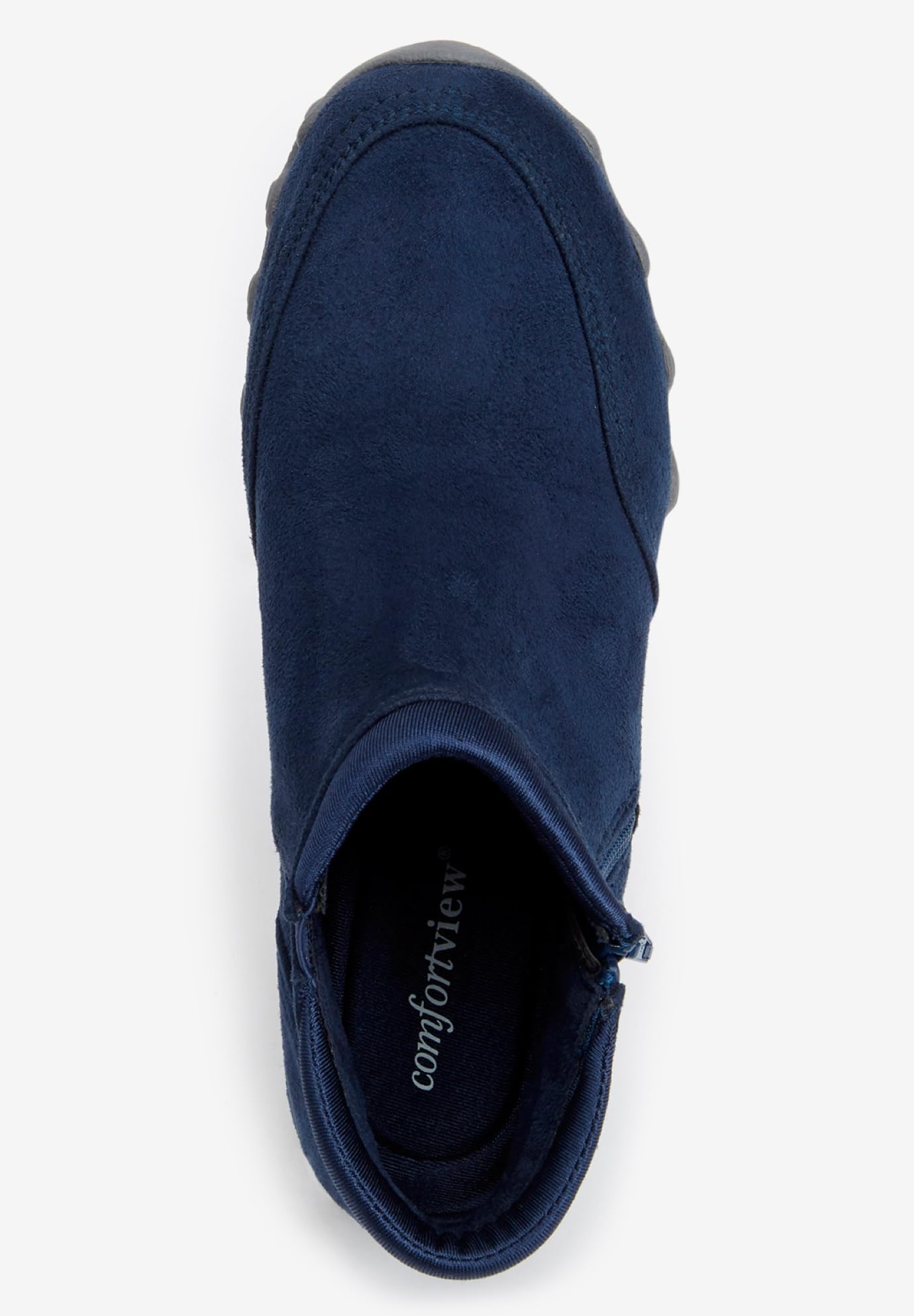 Comfortview Women's Wide Width The Ash Shootie - Comfortable Slip-On Loafers for Work, Travel & Casual Wear | Breathable & Supportive Shoes for All-Day Comfort