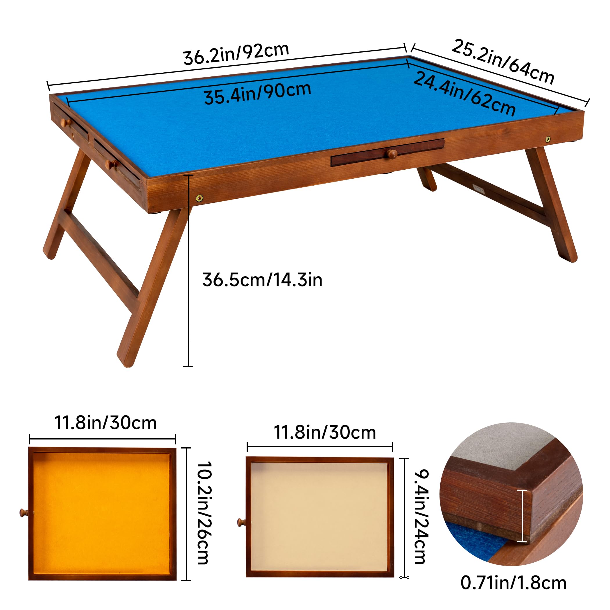 Premium Jigsaw Puzzle Table with Foldable Legs & Adjustable Stand - Large Puzzle Board with PP Cover & 6 Storage Drawers - Holds 1500, 1000, 500 Piece Puzzles - Perfect for Family Game Nights, Relaxation & Home Decor