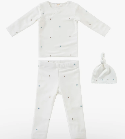 KIPP FLEECE STAR 2-Piece Baby Outfit with Hat Set - Soft & Warm Winter Clothes for Infants (3-9 Months) - Perfect for Cold Weather, Outdoor Activities & Photo Shoots