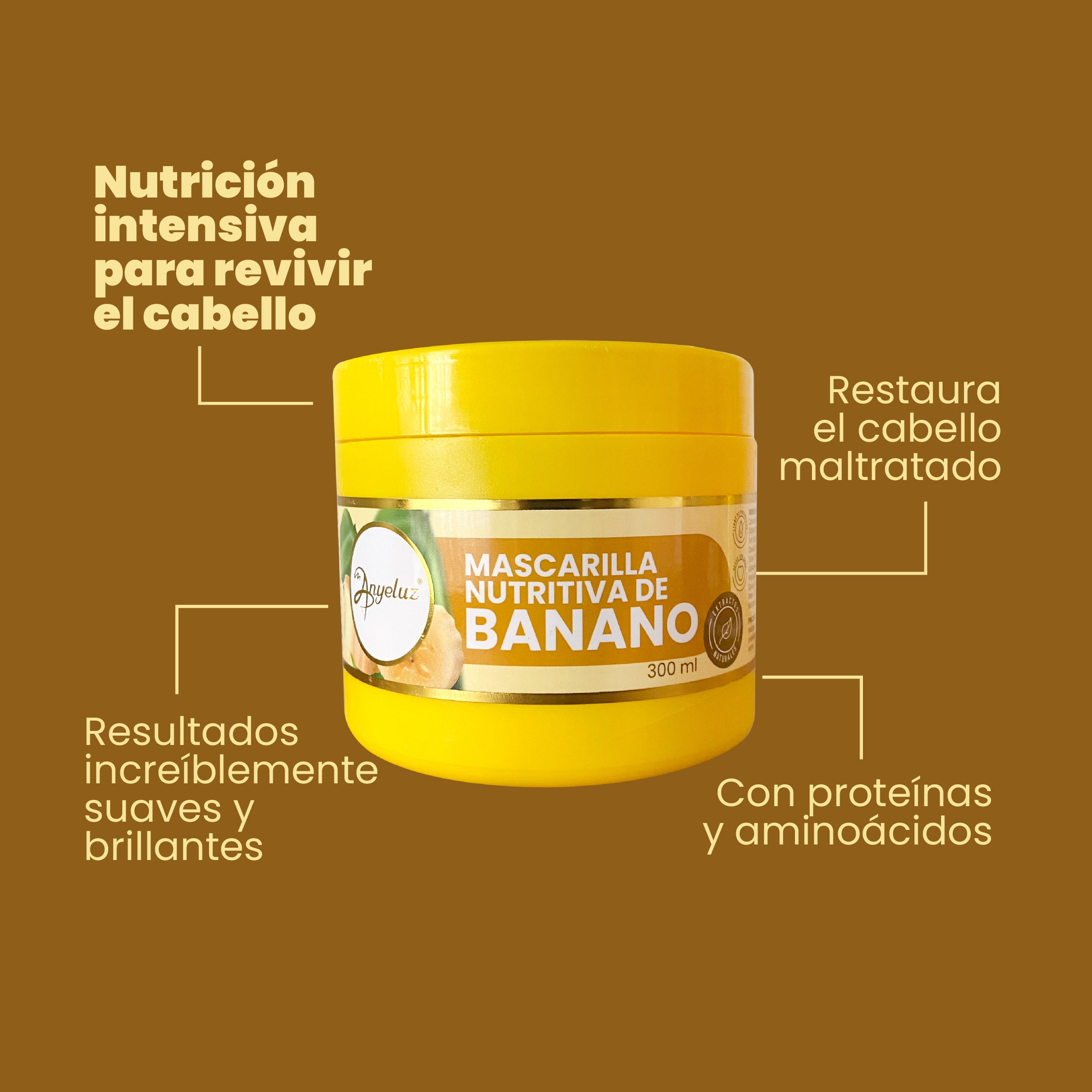 Nutritious Banana Face Mask by Anyeluz - Deep Hydration & Skin Rejuvenation for Dry & Sensitive Skin - Perfect for Spa Nights & Self-Care Routines