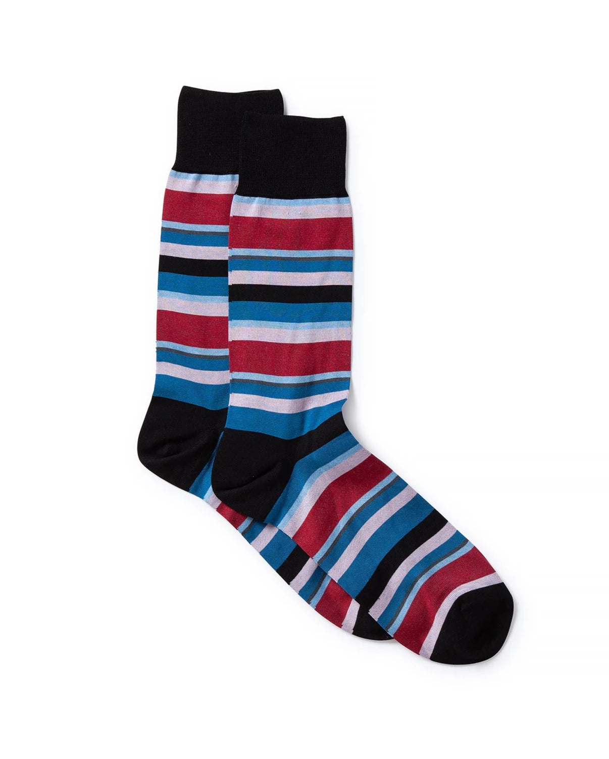 Multi-Stripe Black Socks for Men & Women - Comfortable & Stylish Casual Wear for Daily Use, Workouts, and Outdoor Activities