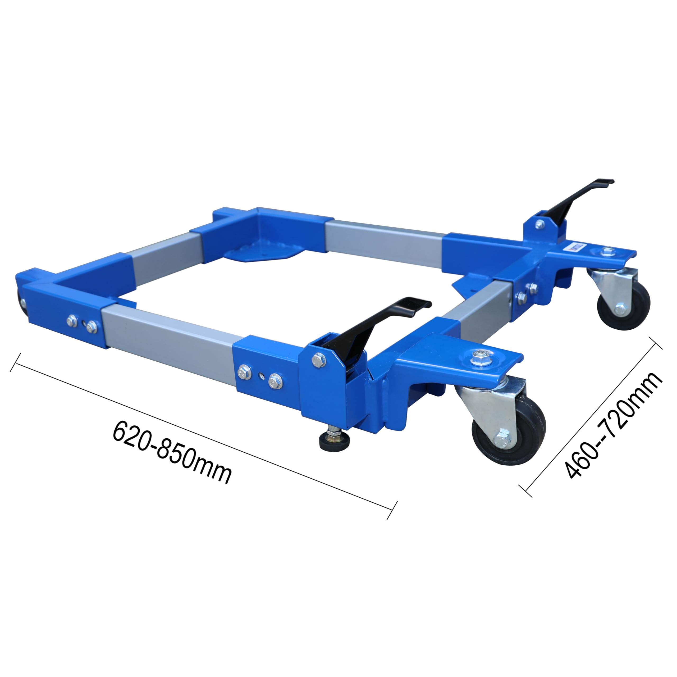 Heavy Duty Mobile Tool Base with Wheels - Adjustable Size & Locking Mechanism | Durable Metal Construction for Shop Equipment Stand | Perfect for Garage, Workshop & Industrial Use