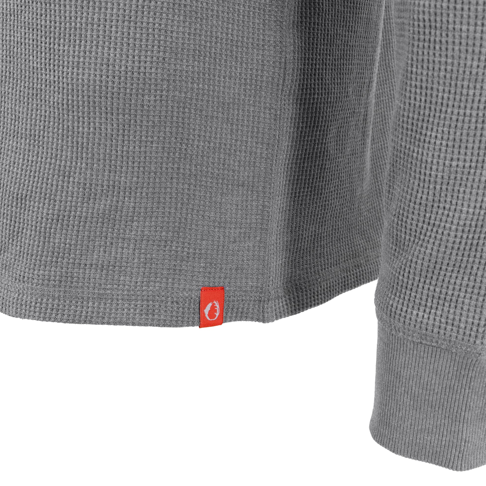 Men's Long-Sleeve Crew Neck Thermal Waffle Knit Shirt - Warm Winter Base Layer for Hiking, Camping & Outdoor Activities | American Outdoorsman