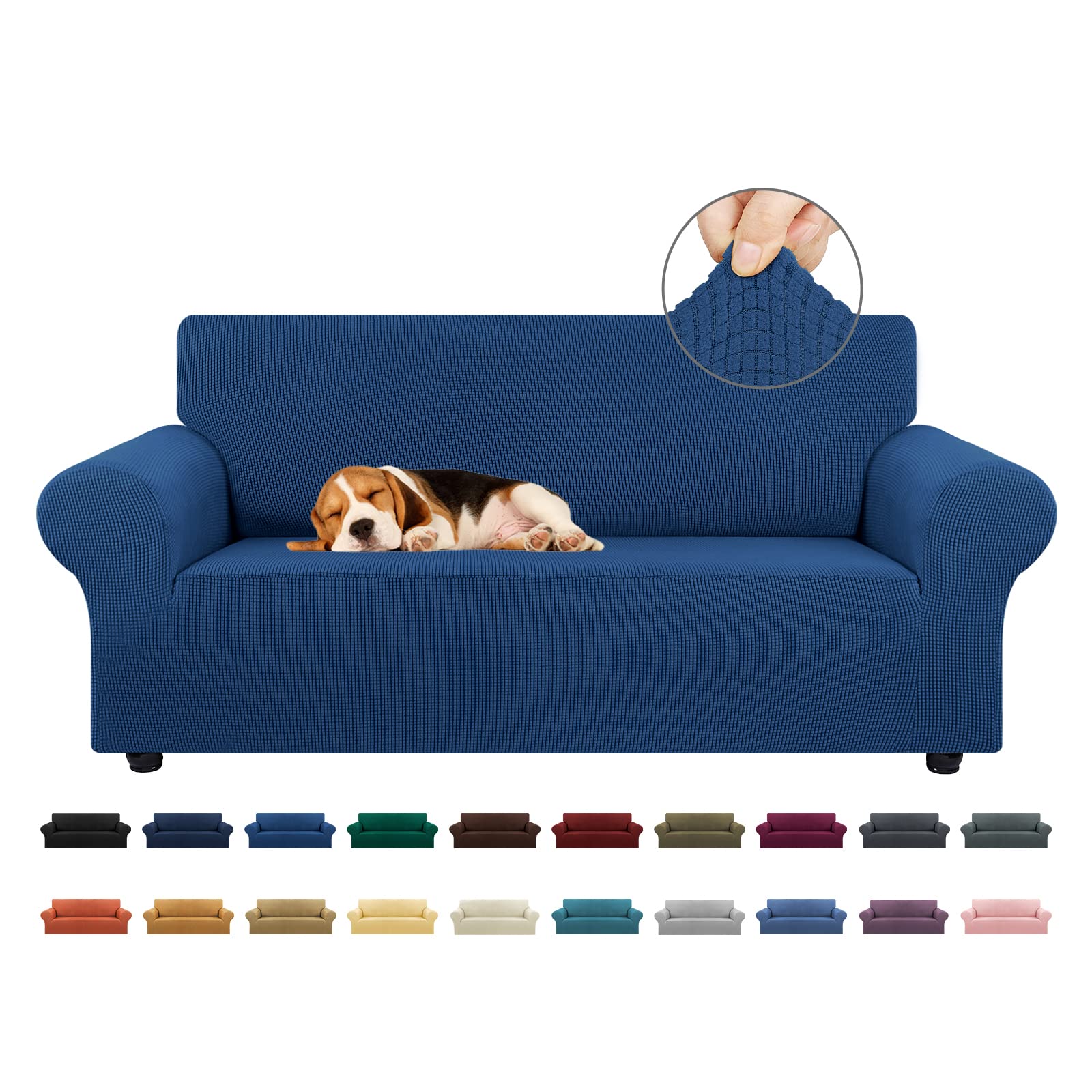Stretch Loveseat Sofa Cover Slipcover for 2 Cushion Couch (55