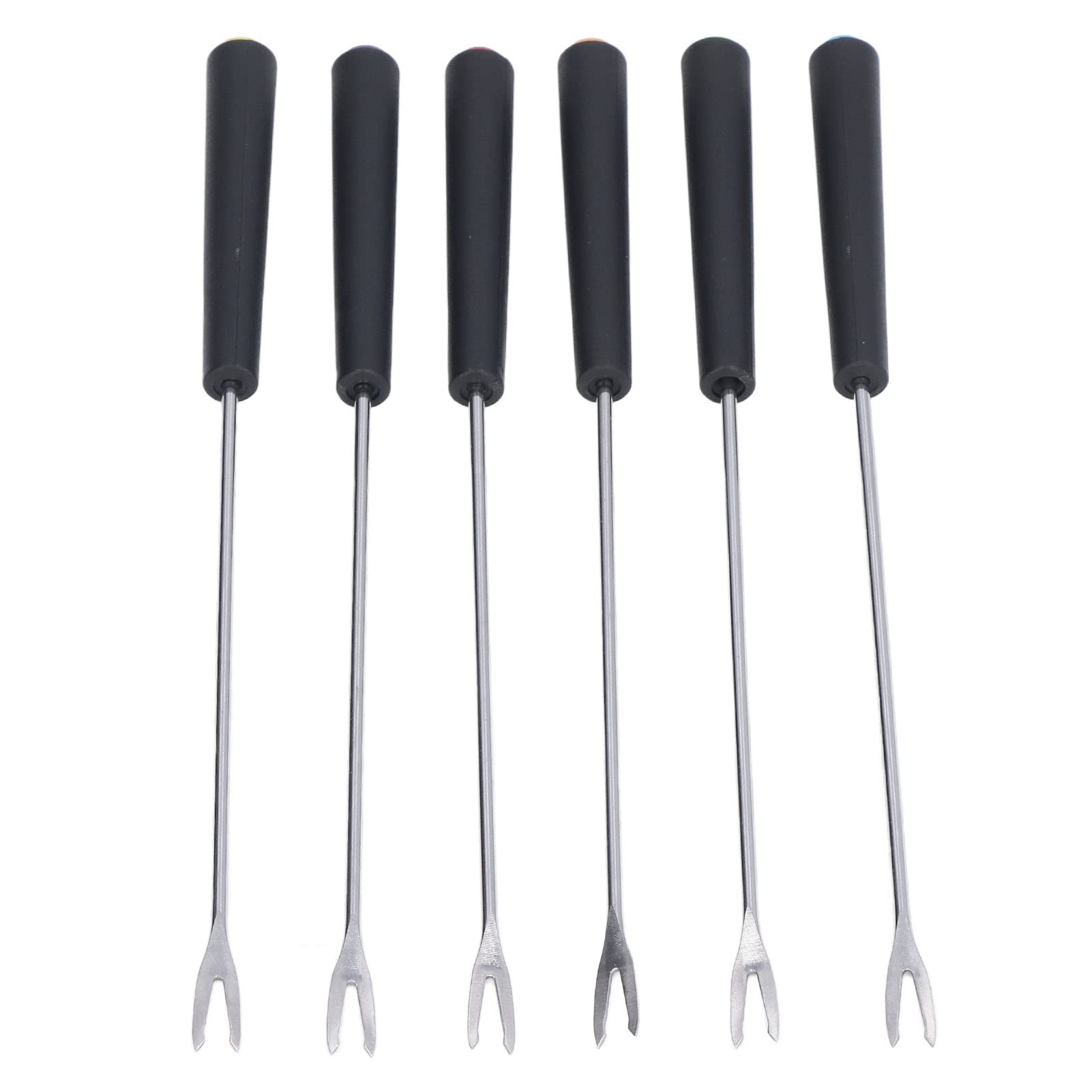 Premium Stainless Steel Fondue Forks Set of 6 - 12 Inch Long Forks for Cheese, Chocolate Fondue, Cakes & Fruits - Rust Resistant & Durable - Perfect for Parties, Family Gatherings & Romantic Dinners