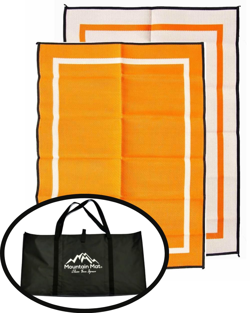 Eco-Friendly Recycled Plastic Outdoor Mat for Beach, Camping, Picnics & RV Travel - Waterproof Sand-Resistant Portable Ground Cover for Parks, Backyards & Outdoor Adventures