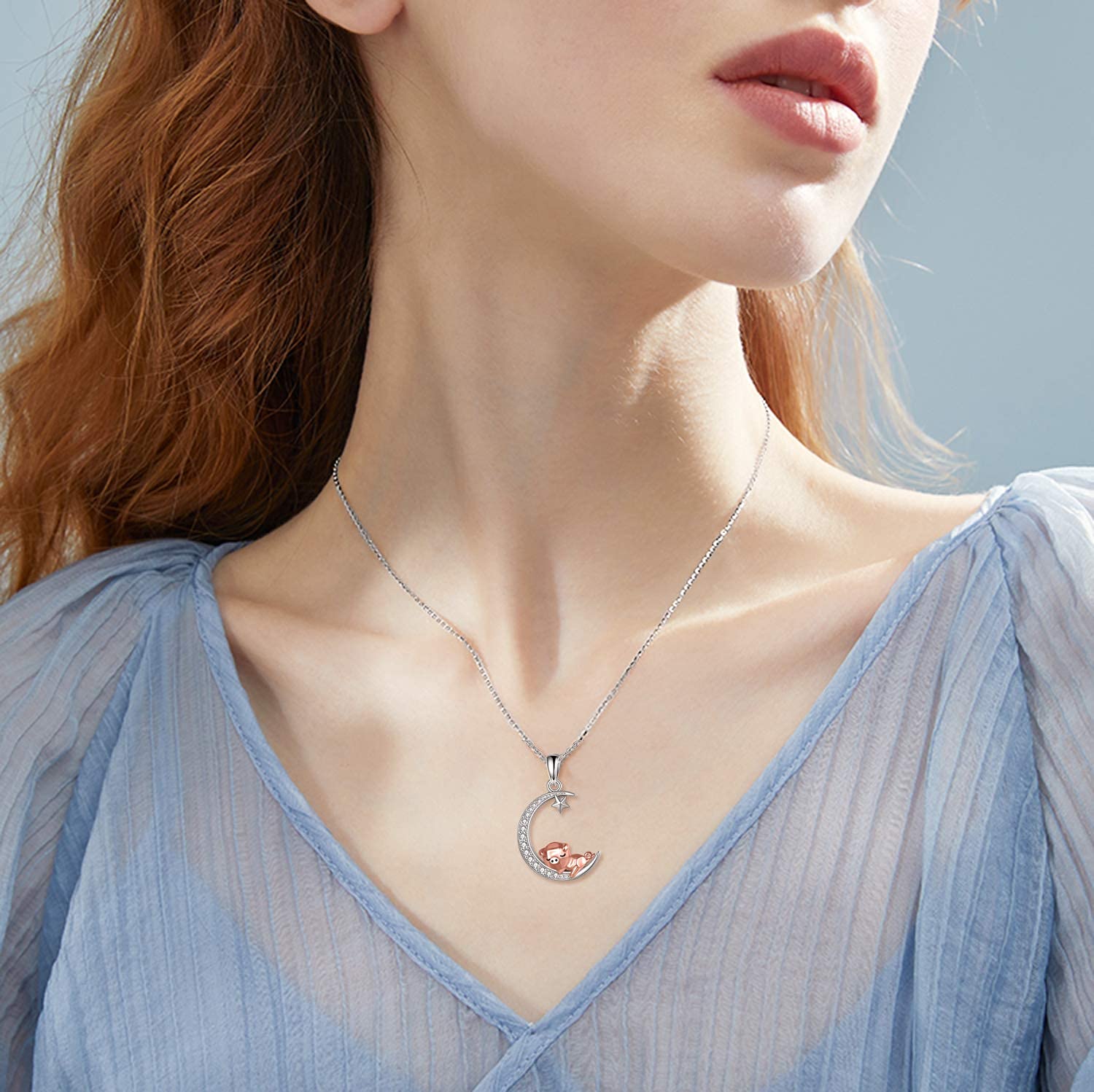 925 Sterling Silver Origami Pig Necklace & Earrings Set for Women | ONEFINITY Cute Animal Jewelry | Gift for Her, Birthday, Anniversary, Valentine's Day