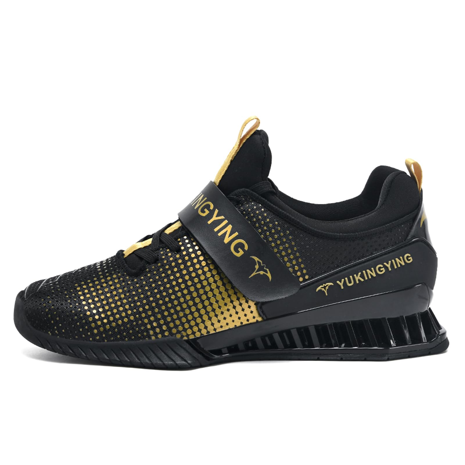 GERRIT Non-Slip Weightlifting Shoes for Men & Women - Powerlifting, Deadlifting & Crossfit Training Shoes with Strap & Lace-Up Design - Perfect for Gym Workouts, Squats, and Indoor Fitness Training