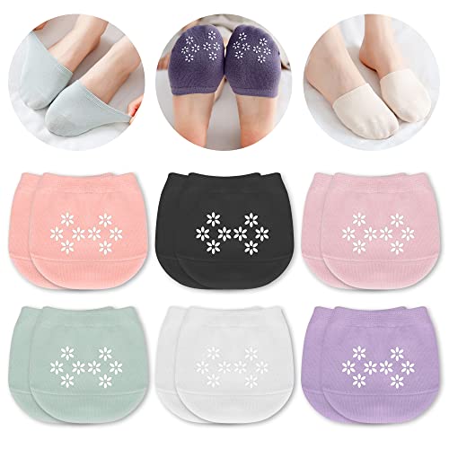 6 Pairs (Pink-black-purple-skin Powder-light Blue-white)