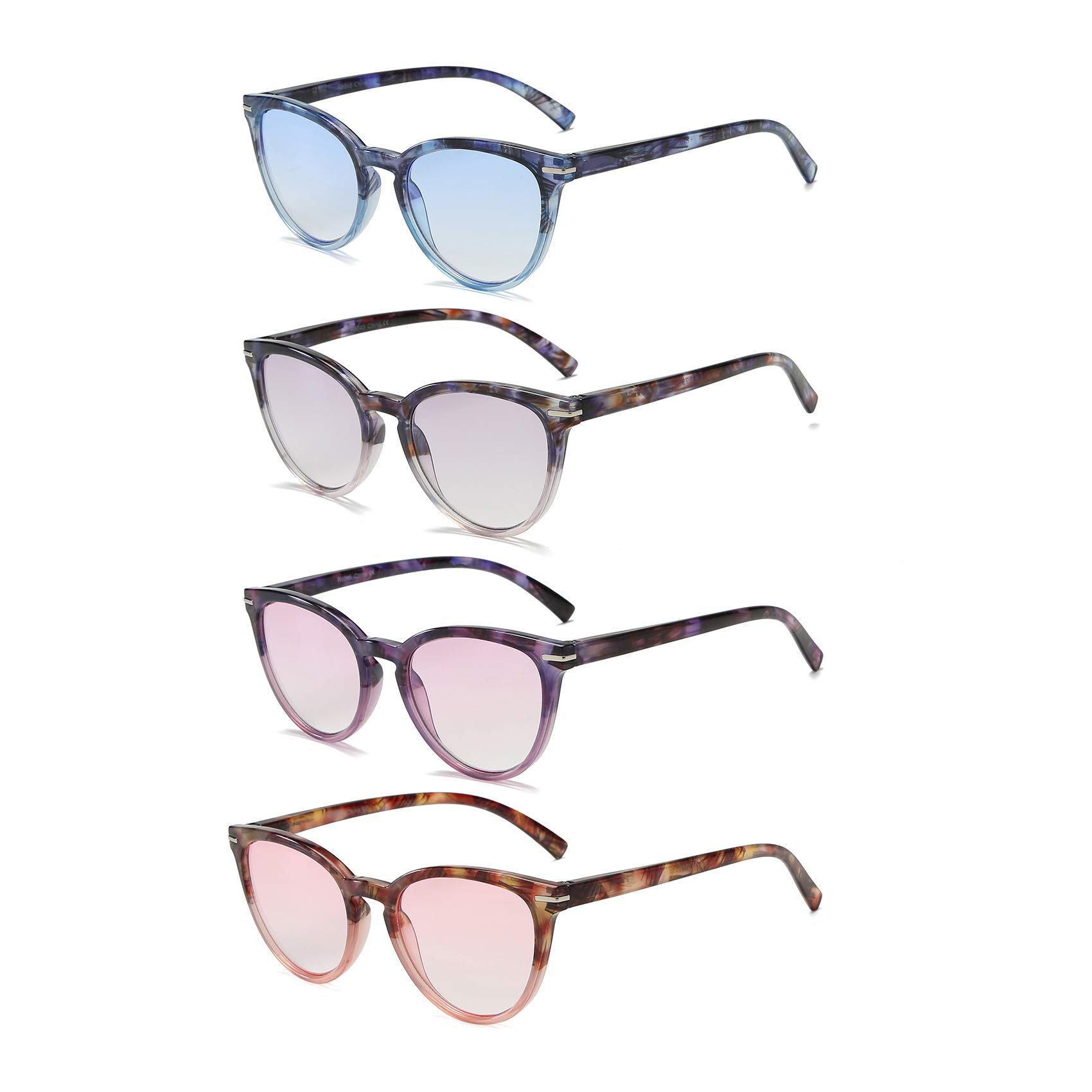Stylish Cateye Reading Glasses for Women with Spring Hinges - Perfect for Work & Reading