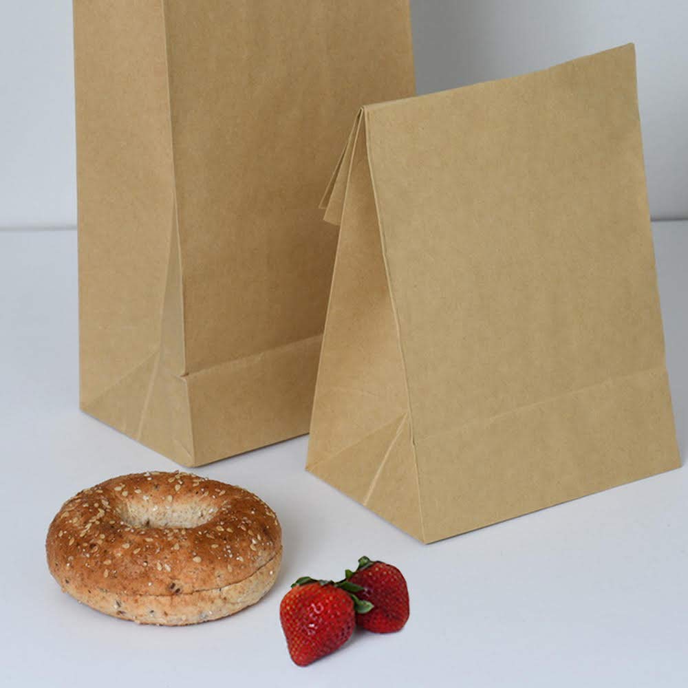 Eco-Friendly Brown Kraft Paper Lunch Bags - Pack of 50 | 11