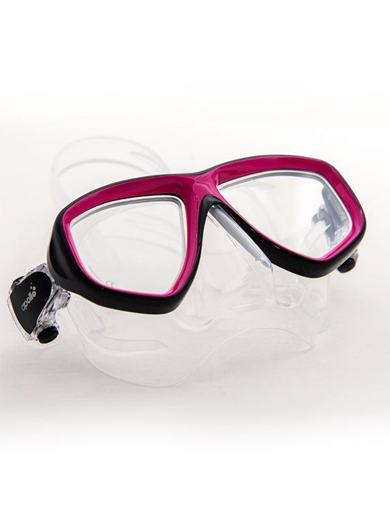 Clear Silicone / Black-Magenta Frame