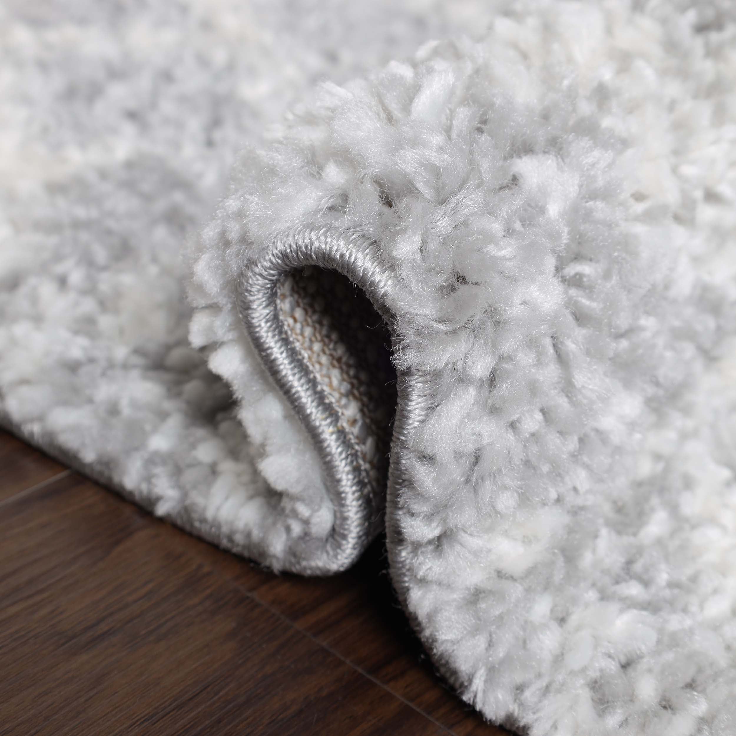 Rhea Geometric Bohemian Plush Shag Area Rug - Soft Non-Slip Indoor Floor Carpet for Living Room, Bedroom & Nursery | Modern Home Decor