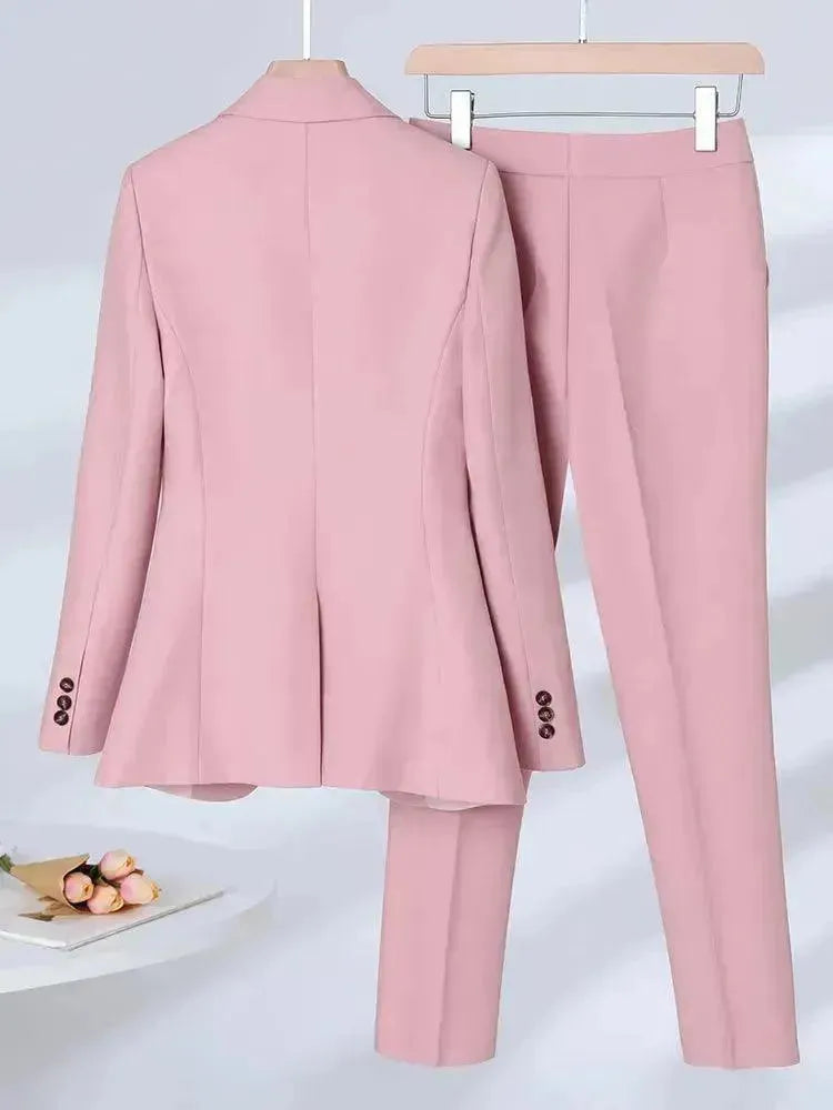 3 Piece Women's Pant Suit Set - Professional Formal Pantsuit for Office, Business Meetings & Special Occasions
