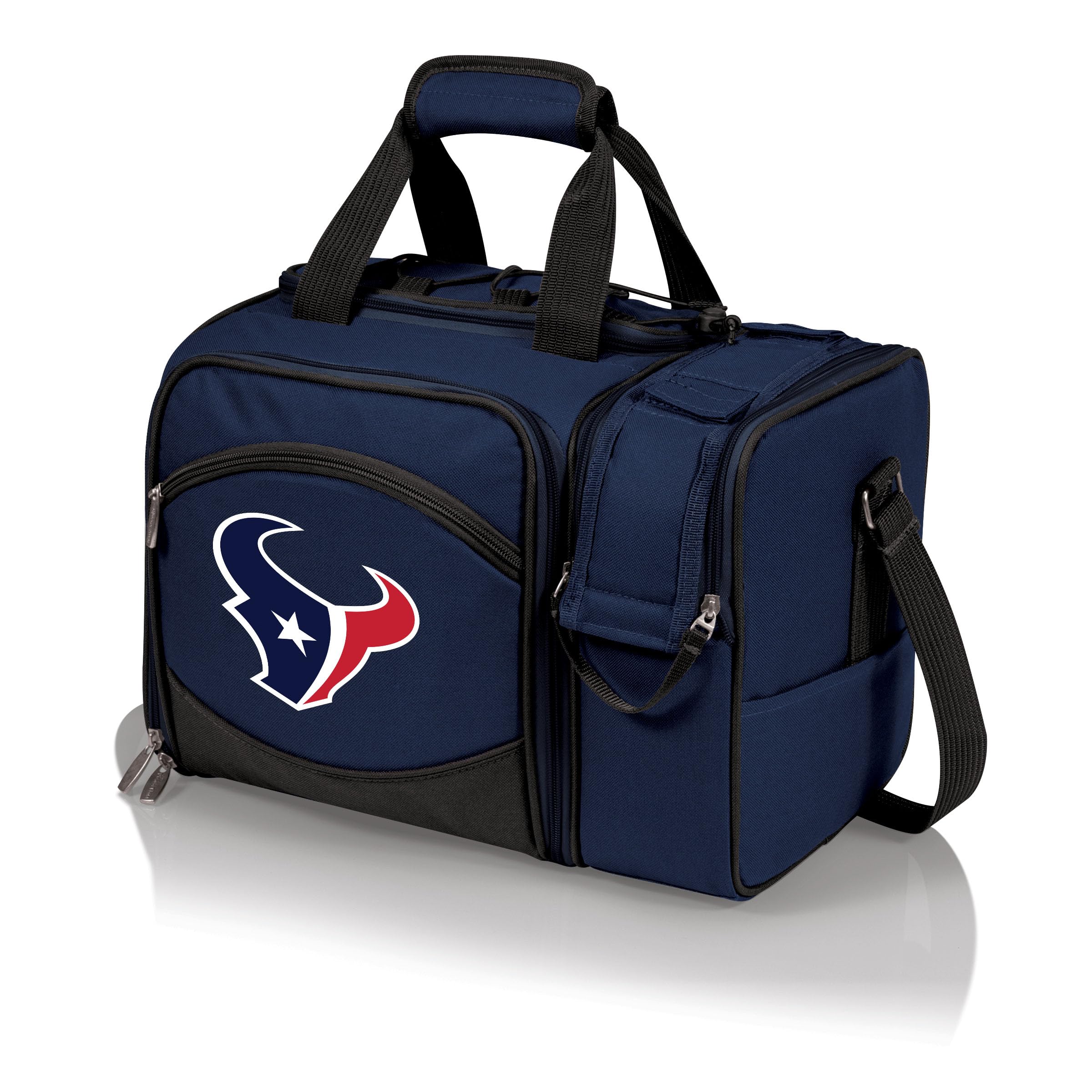 PICNIC TIME NFL Unisex-Adult Malibu Picnic Basket Cooler - Insulated Outdoor Picnic Set for Tailgating, Beach, Camping & Sports Events