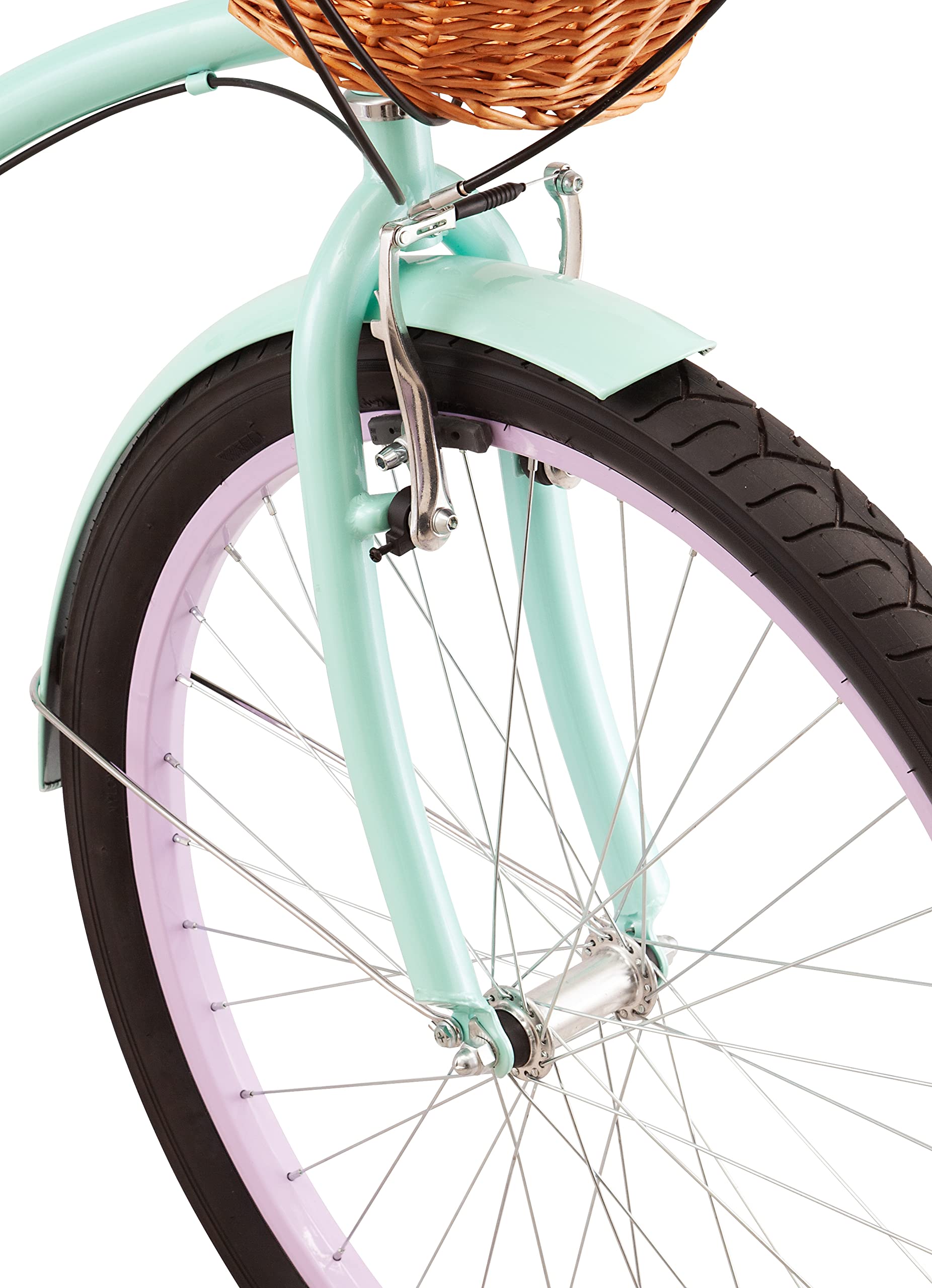 Schwinn Perla 26 Inch 7-Speed Cruiser Bike for Women & Men - Comfortable Quilted Seat, Linear Pull Brakes, Upright Riding Position - Perfect for Beach Rides, City Commuting & Leisure Cycling