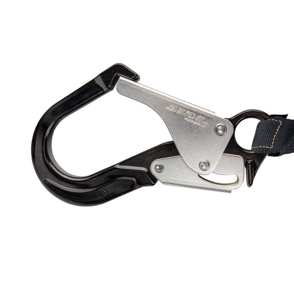 Arc Flash 6' Internal Energy Absorbing Safety Lanyard - Aramid Fiber, Soft Loop & Aluminum Rebar Hook for Electrical Work & Fall Protection