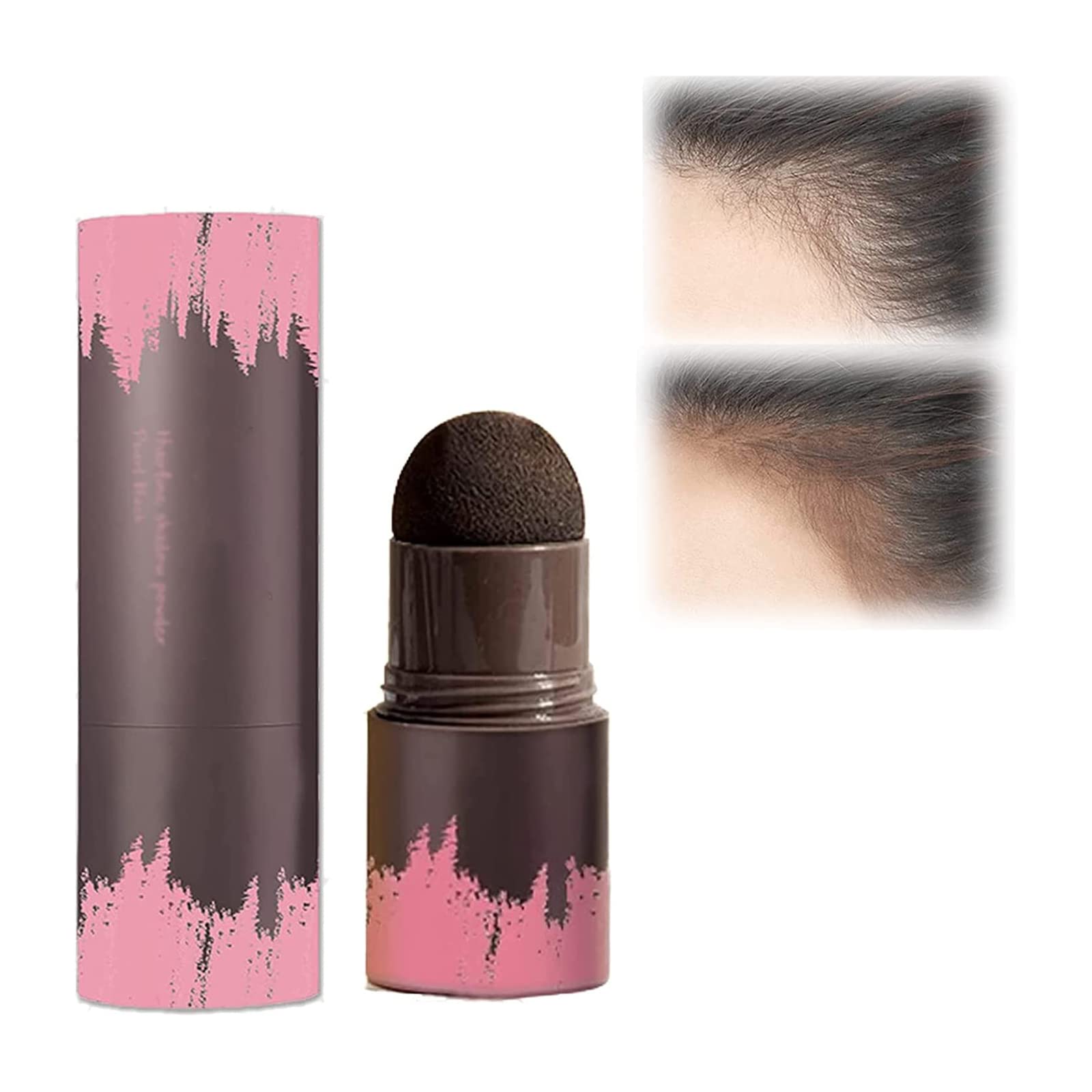 Natural Shade Hairline Powder - Instant Hair Root Touch Up for Gray Coverage & Thinning Hair (Pearl Black) | Perfect for Daily Use, Travel & Quick Hairline Enhancement