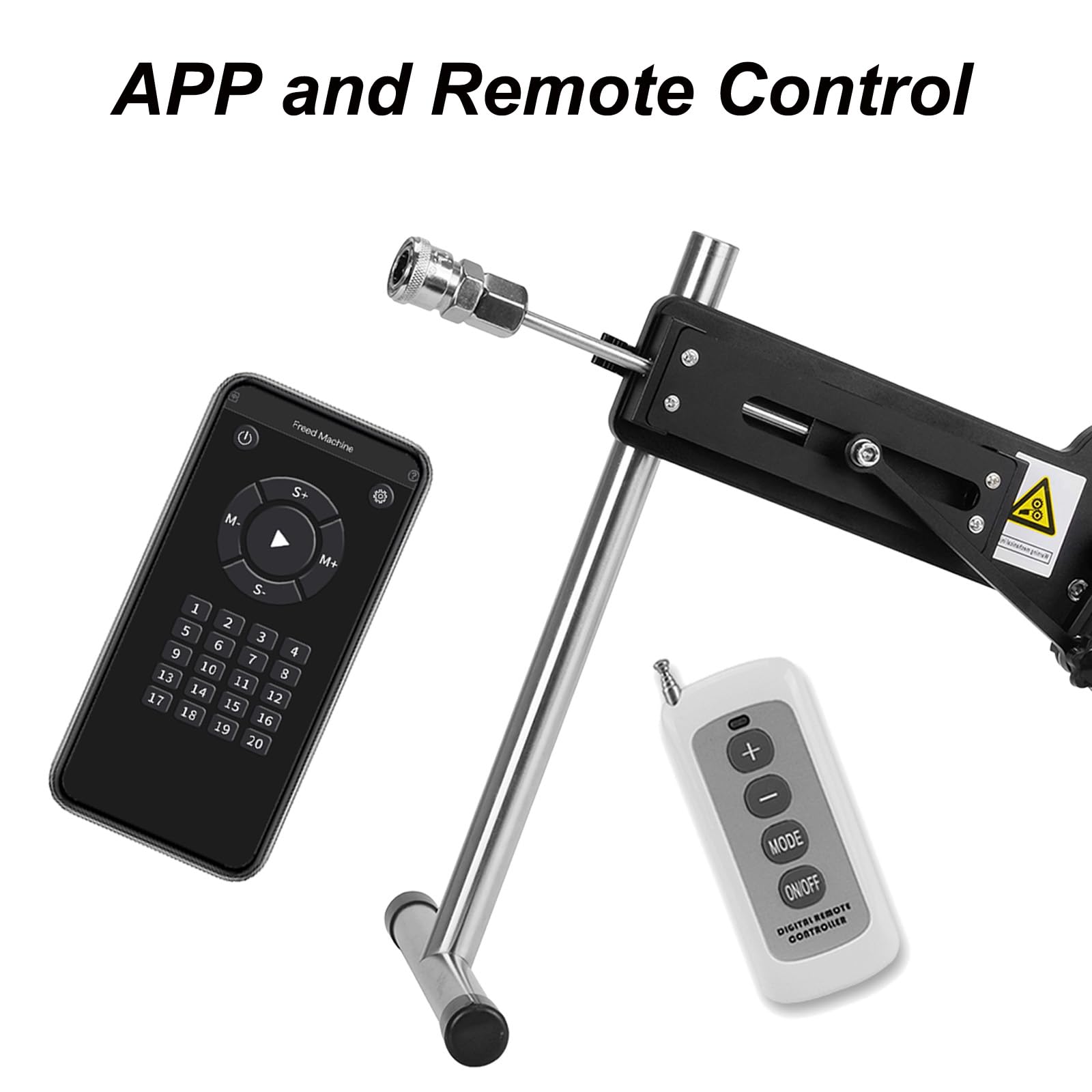 Remote Control Automatic Adjustable Adult Sex Machine with Quick Air Connector - 3 Attachments for Couples & Solo Play - Powerful Thrusting Sex Toy for Enhanced Pleasure (Bedroom Use, Discreet Home Entertainment)
