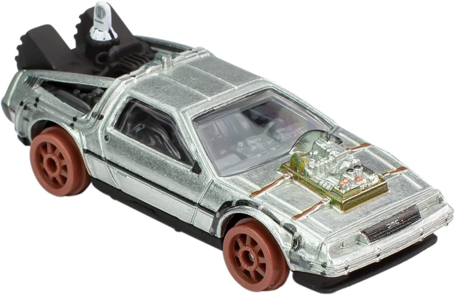 Hot Wheels Back to the Future 1955 Time Machine Die-Cast Car - Collectible 1:64 Scale Toy Vehicle for Kids & Adults - Perfect for Display, Gifts, and Movie Fans