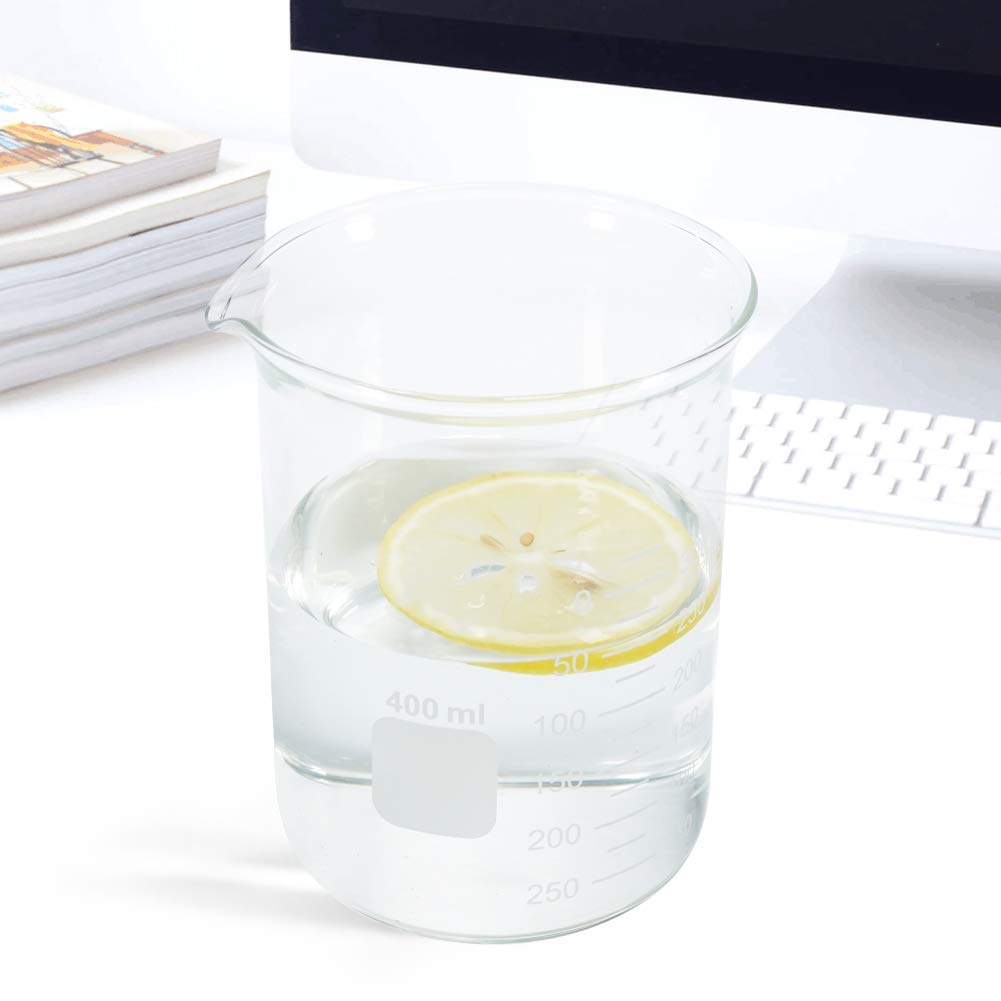 Premium Glass Measuring Beaker Set - 50ml, 100ml, 250ml, 400ml, 600ml with 12