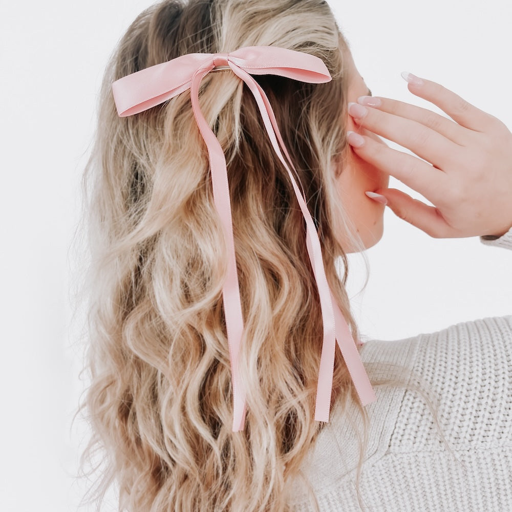 Dahlia Dainty Hair Bow Clip - Elegant Hair Accessories for Women & Girls | Perfect for Weddings, Parties & Everyday Wear