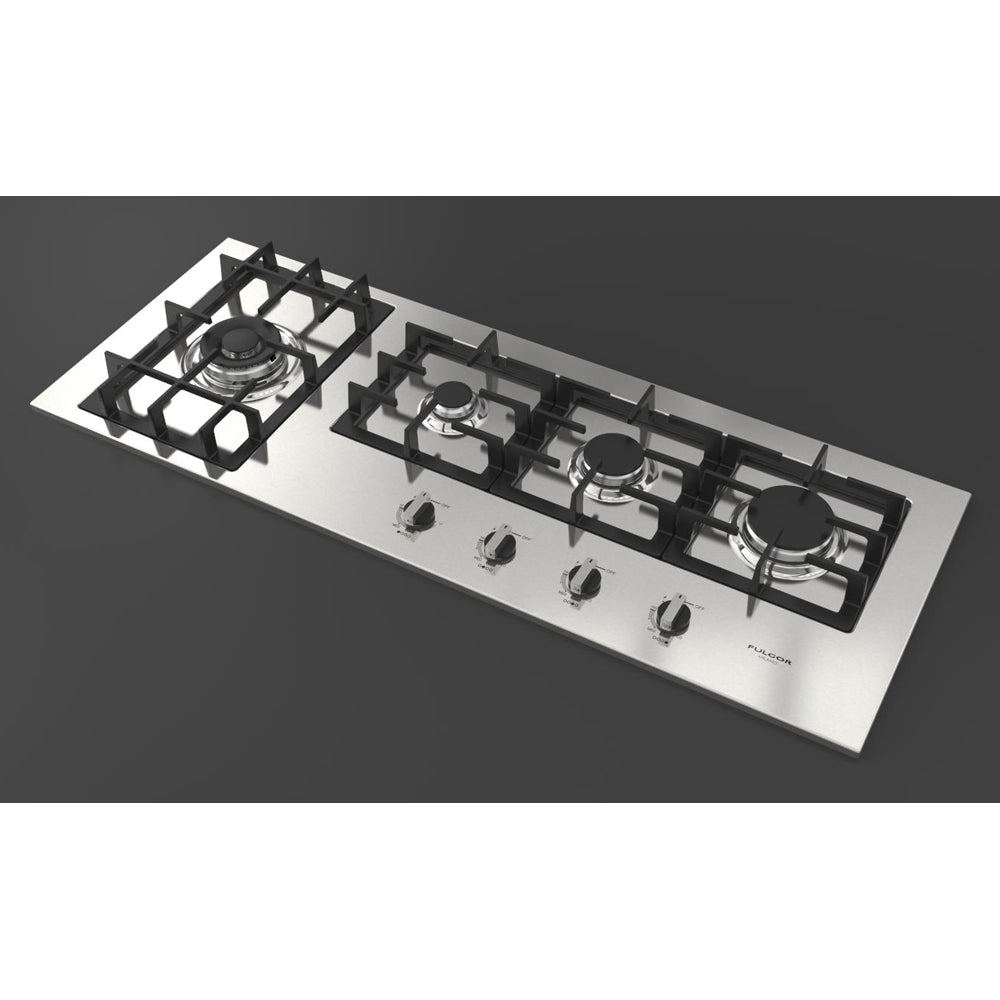 Fulgor Milano 42 Inch 400 Series 4-Burner Stainless Steel Gas Cooktop - F4GK42S1 | Perfect for Modern Kitchens, Home Chefs & Professional Cooking