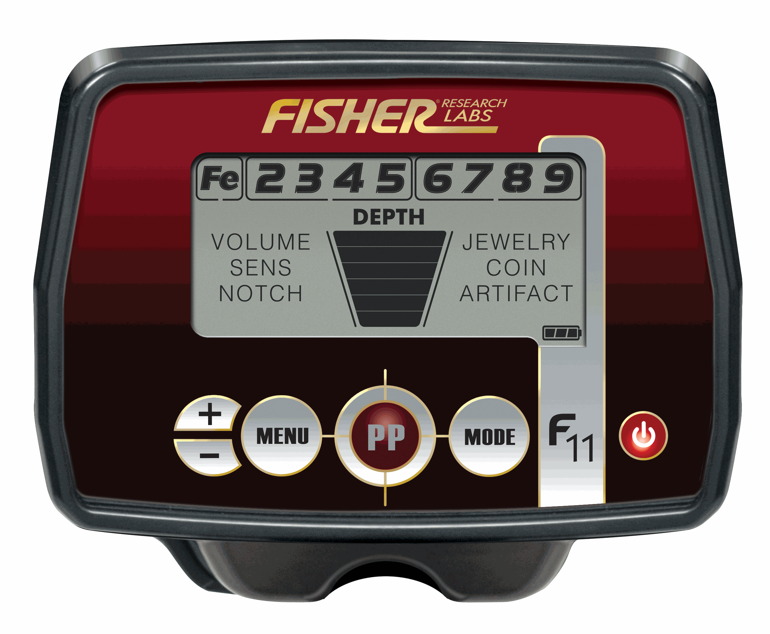 Fisher F11 Waterproof Metal Detector with 7