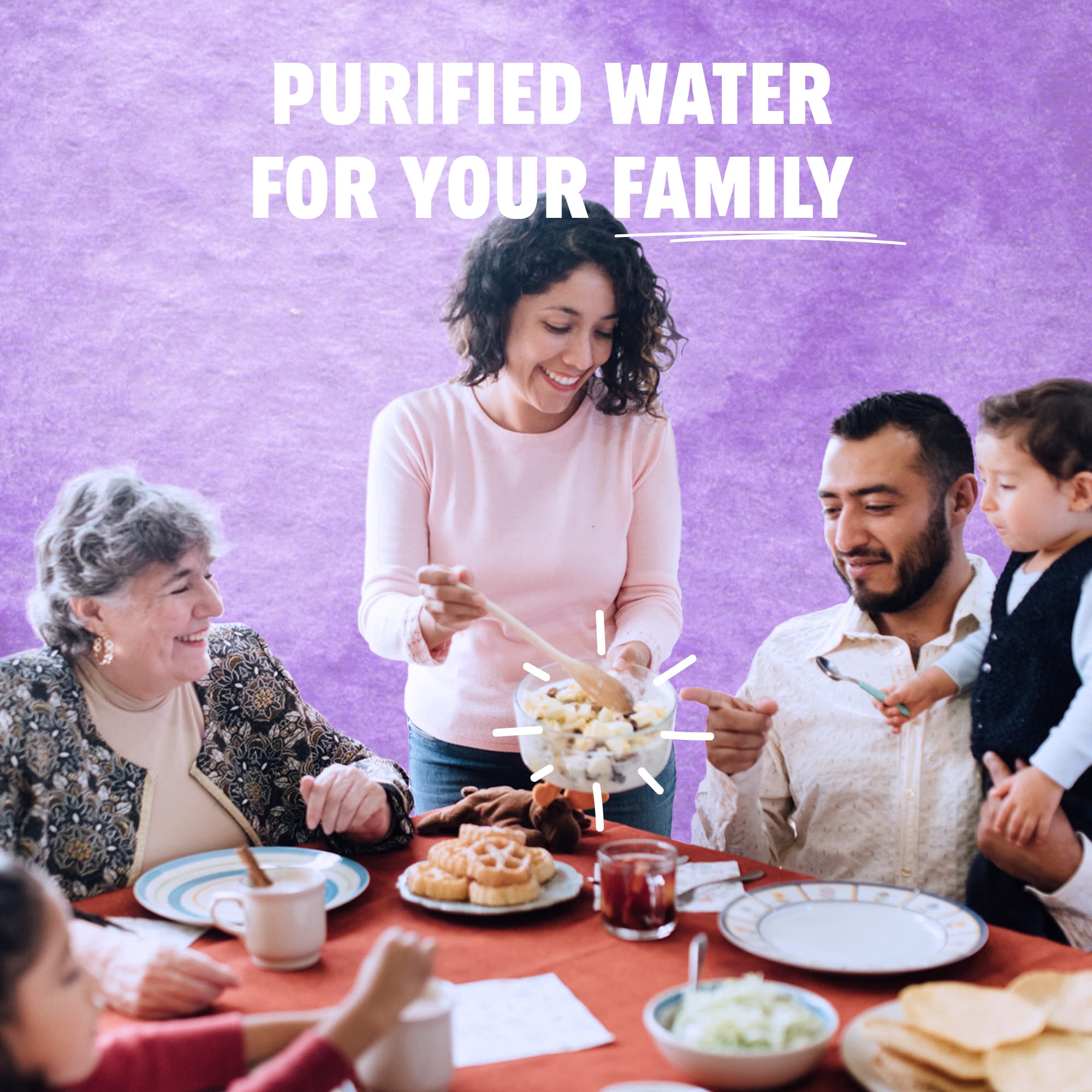 Pure Life Purified Water, 8 Fl Oz (48 Pack) - BPA-Free Plastic Bottles for Hydration On-The-Go, Office, Gym & Emergency Preparedness