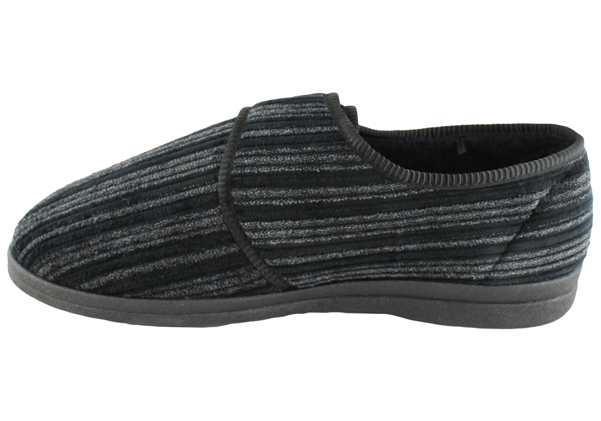 Grosby Thurston Men's Adjustable Strap Indoor Slippers - Comfortable House Shoes for Home, Lounge & Relaxation