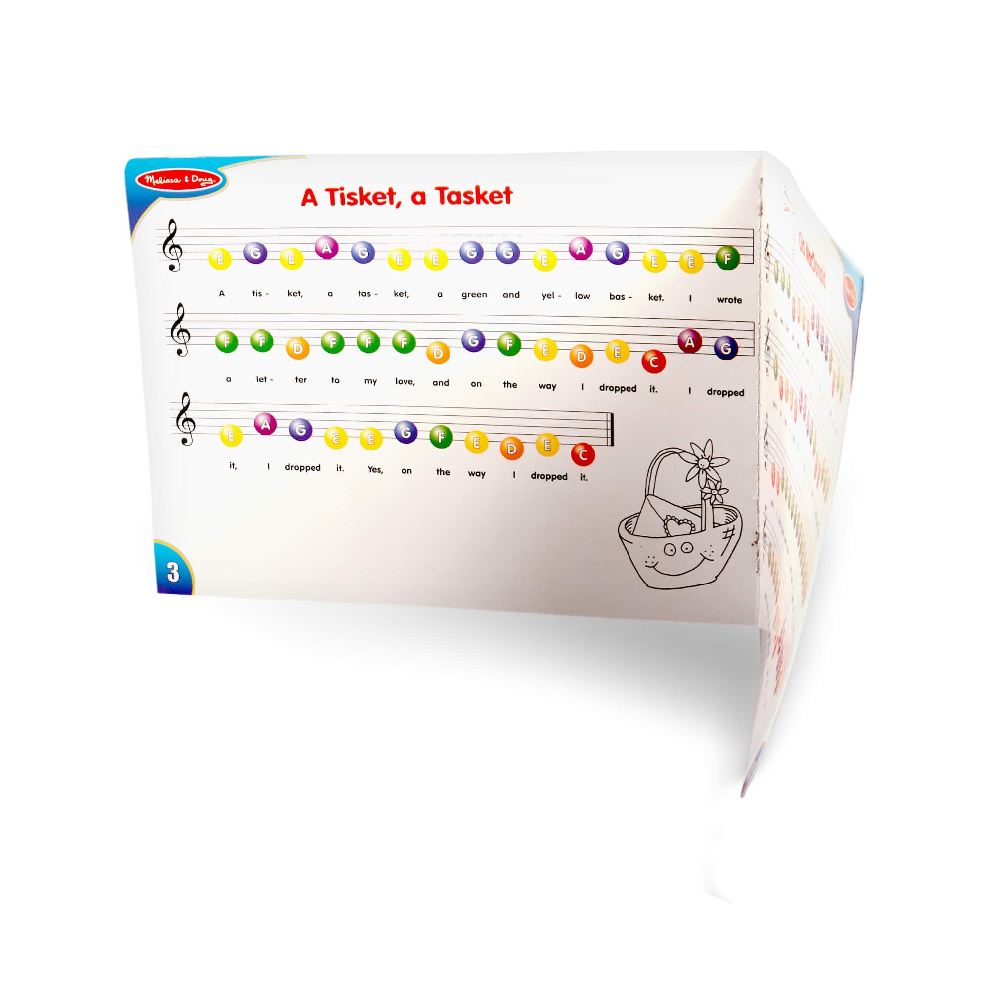 Melissa & Doug Learn-To-Play Piano Toy for Kids Ages 3+ - 25 Key Musical Keyboard with Color-Coded Songbook - Yellow/Brown/Green - Perfect for Early Childhood Music Education & Pretend Play at Home