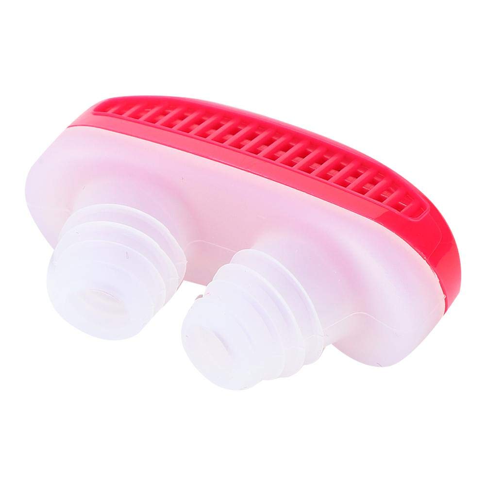 Adjustable Anti-Snoring Chin Strap for Men & Women - Comfortable Snoring Solution with Air Purifier | Sleep Aid & Health Care Device (Red) - Perfect for Nighttime Use & Travel