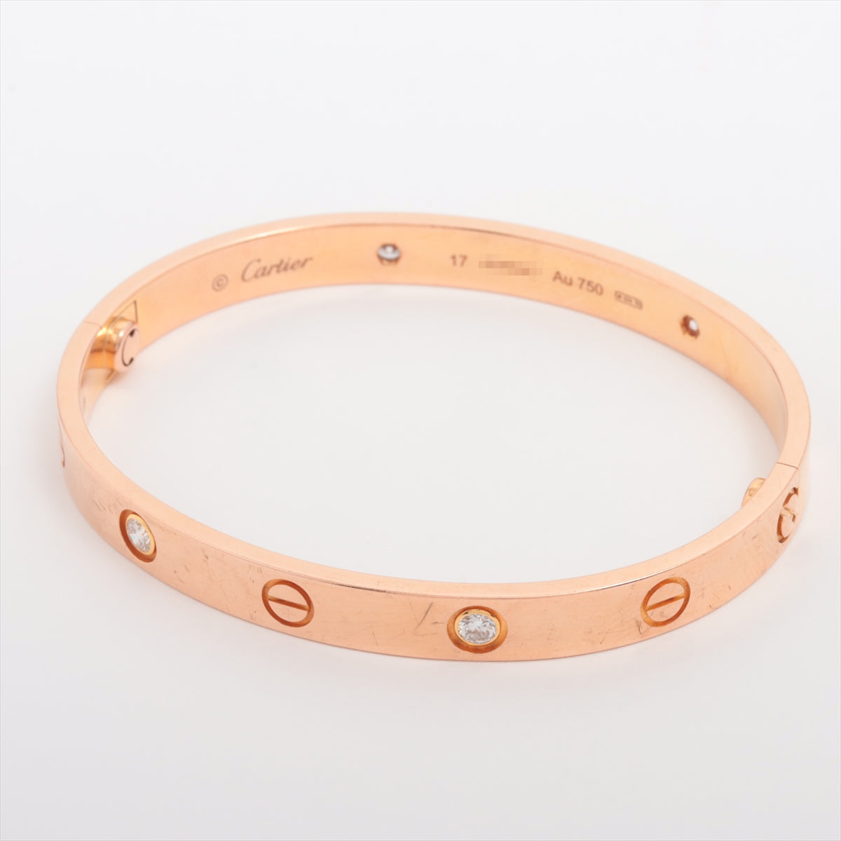 Cartier Love Bracelet in 18K Pink Gold with Half Diamond Accents - Perfect for Weddings, Anniversaries & Luxury Gifting