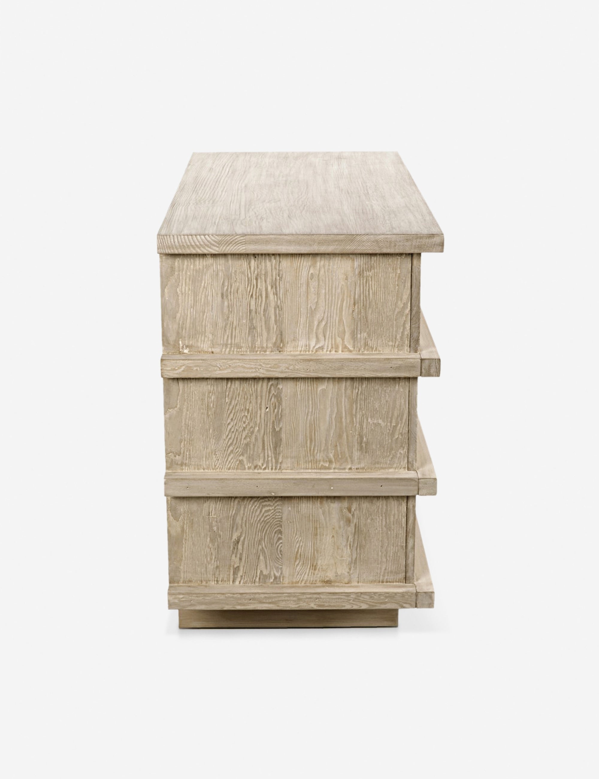 Corliss 3 Drawer Dresser White Wash - Modern Bedroom Dresser with Ample Storage - Perfect for Bedroom, Nursery, or Closet Organization