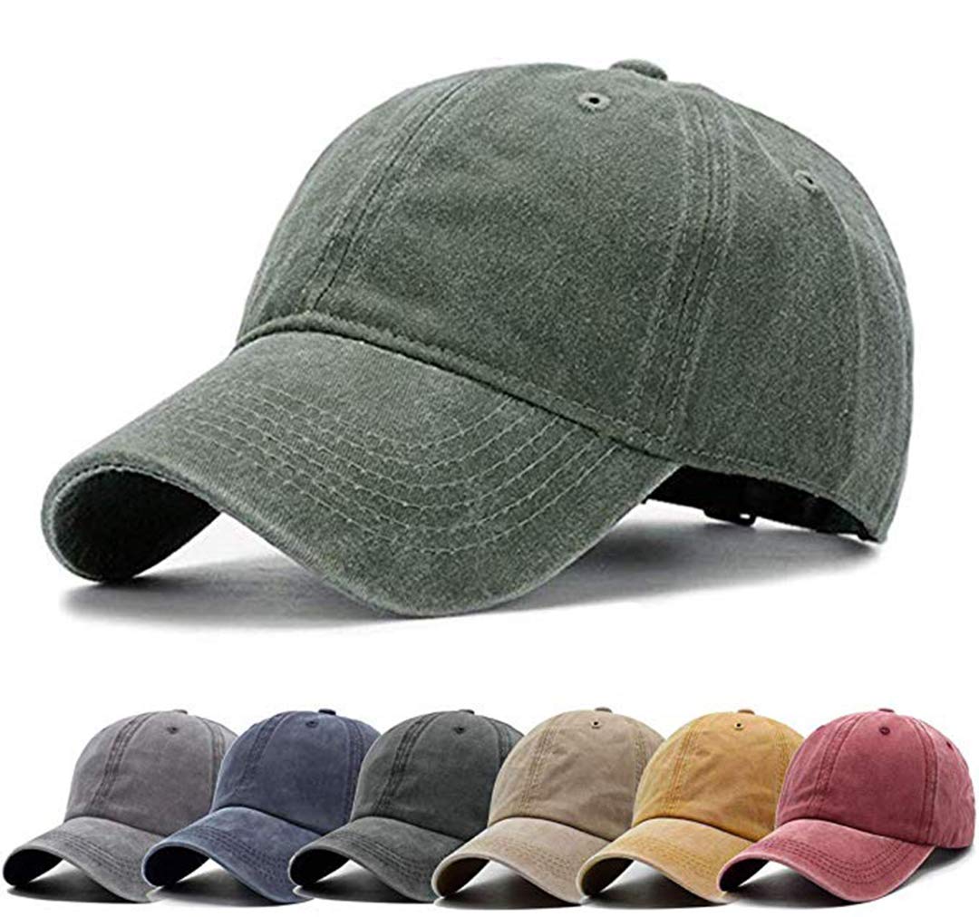 Vintage Washed Distressed Baseball Cap for Men & Women - Adjustable Twill Dad Hat for Casual Wear, Outdoor Sports & Fashion Accessories