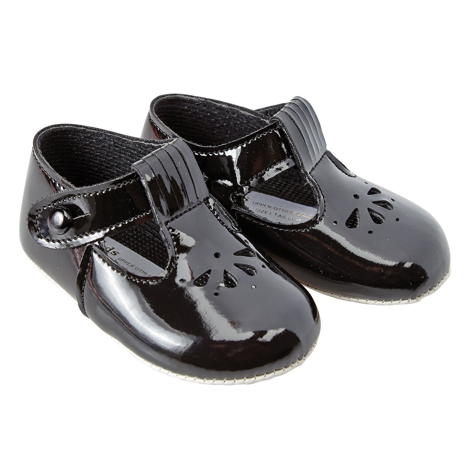 Black Patent Leather T-Bar Strap Heels for Women - Elegant Dress Shoes for Parties, Weddings & Special Occasions