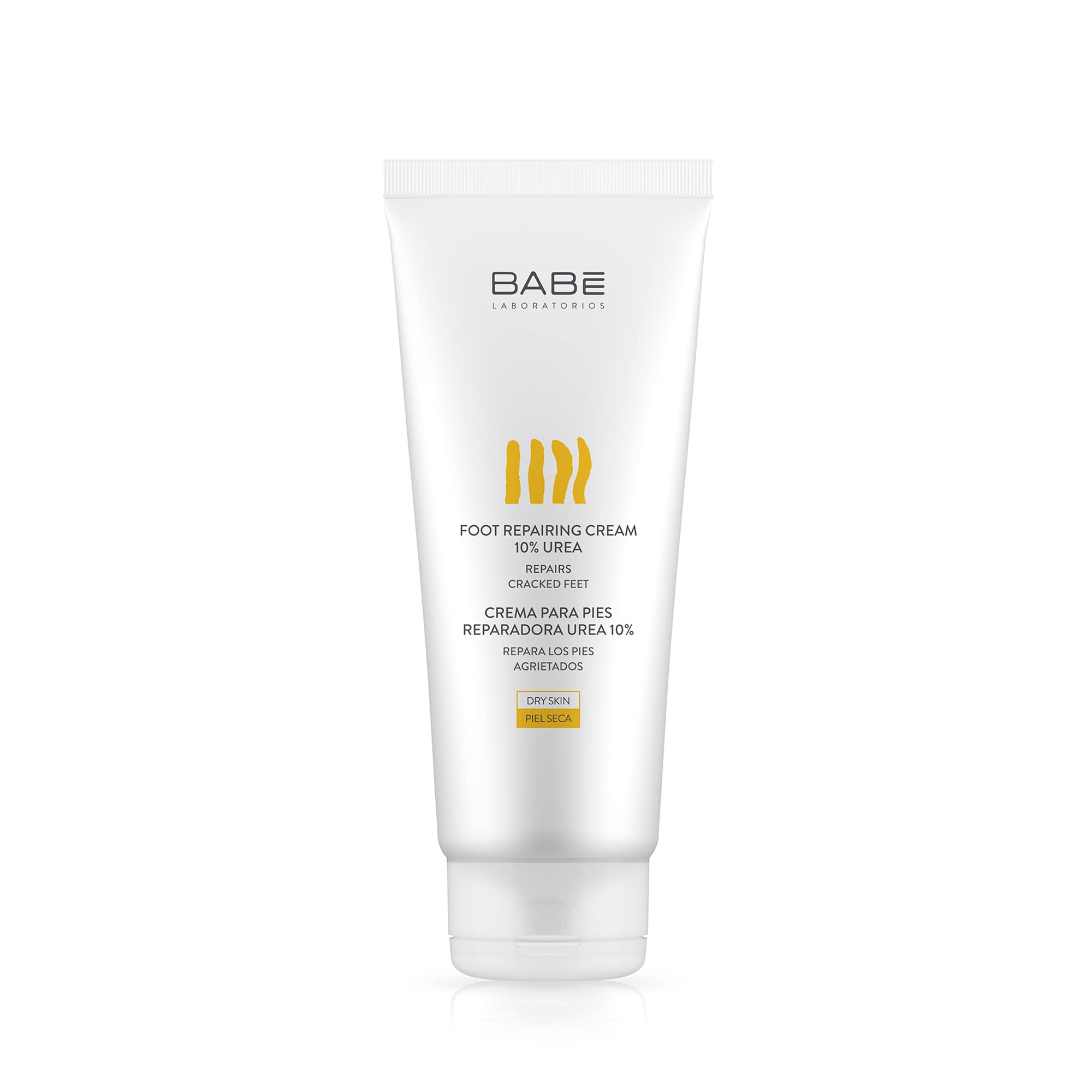 Babe Laboratorios Foot Repairing Cream - 10% Urea Moisturizer for Cracked Heels & Dry Feet - 100ml Hydrating Foot Care for Soft Skin - Perfect for Pedicures & Night Treatment