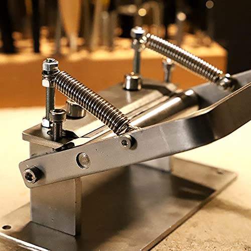 DIY Leather Thinning Machine - 304 Stainless Steel Manual Leather Peeler Tool for Vegetable Tanned Leather | Leather Crafting, Shoe Making, Bag Repair & Leatherworking Projects