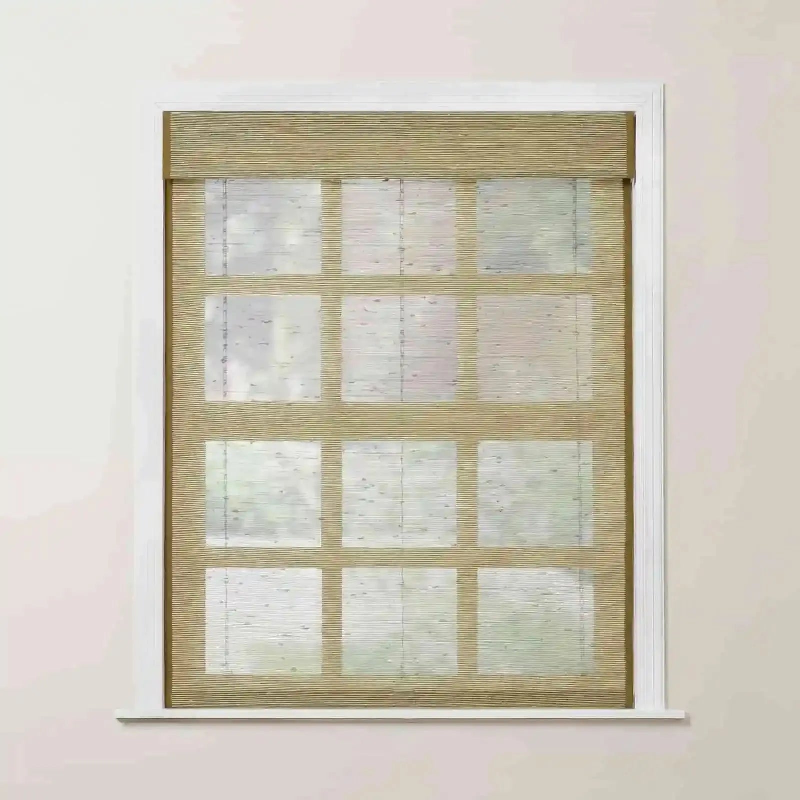 Rae Natural Ramie Bamboo Woven Shades - Series P | Eco-Friendly Window Coverings for Living Room, Bedroom & Patio | Light Filtering & UV Protection