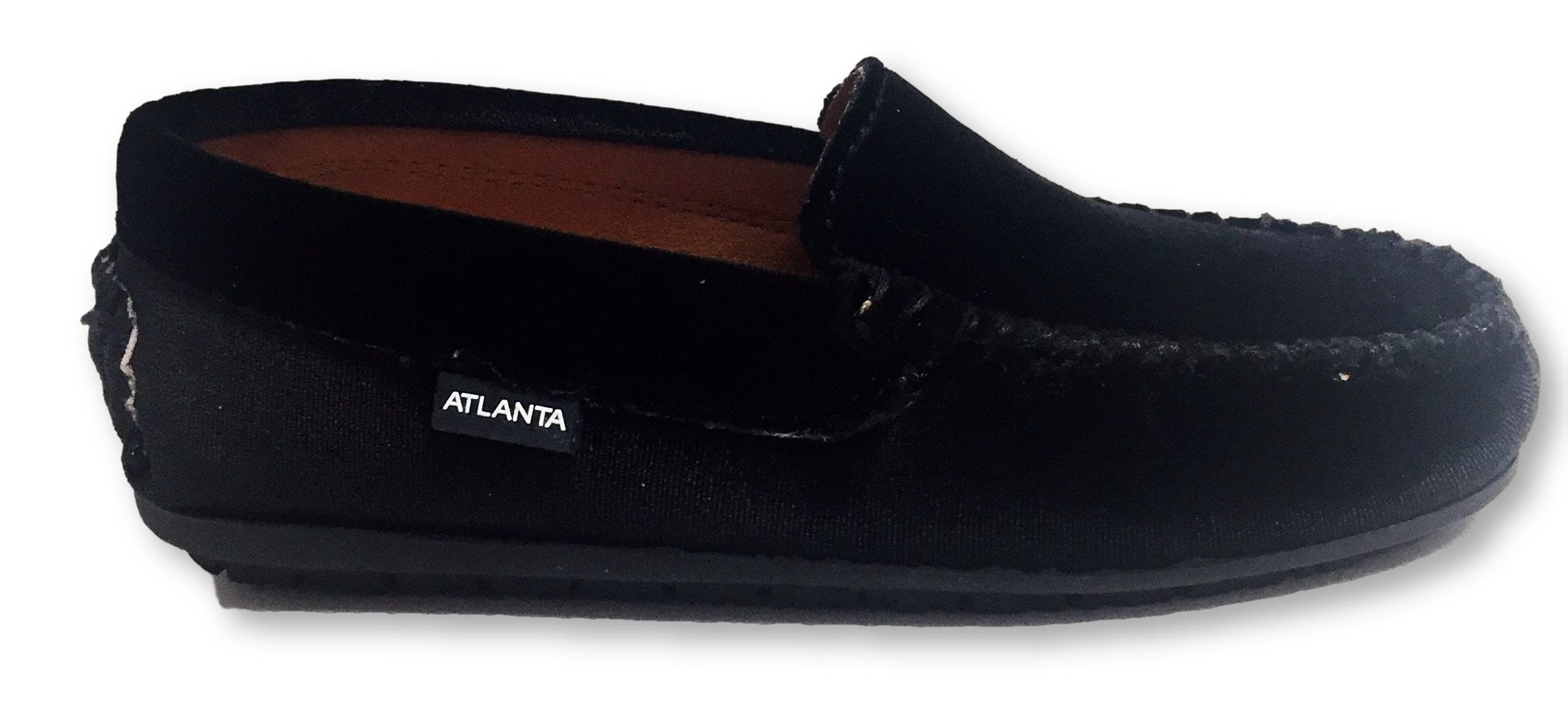 Atlanta Black Velvet Loafers for Men - Comfortable Moccasin Slip-On Shoes for Casual Wear & Office