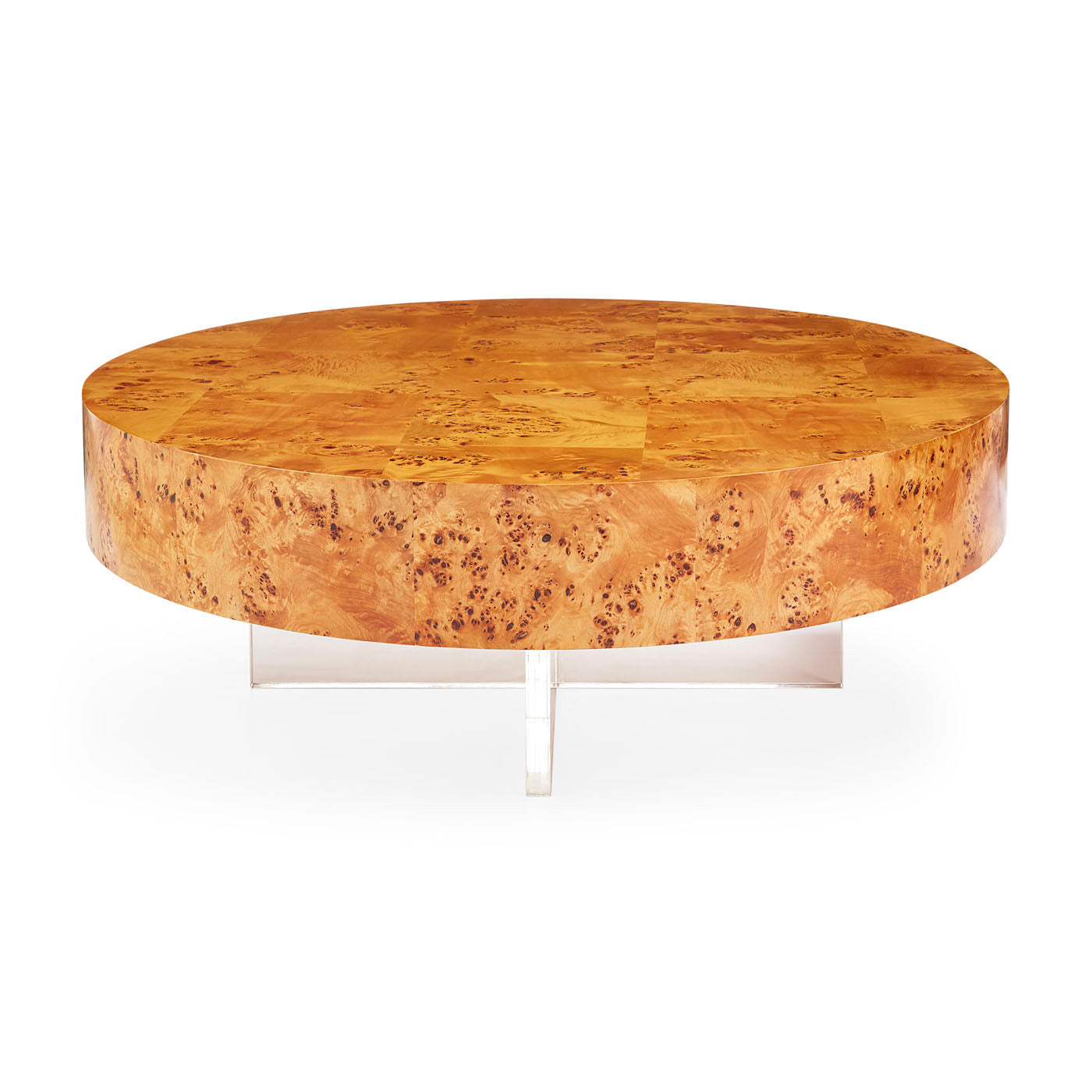 Modern Round Cocktail Table - Stylish & Durable Coffee Table for Living Room, Lounge, or Patio - Perfect for Entertaining & Relaxing