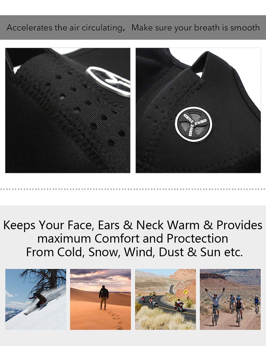 MinYuocom Anti Dust Motorcycle & Bicycle Face Mask - Carbon Fiber Cycling Mask for Bike, Ski & Outdoor Sports - Breathable Half Face Cover MZS8677 - Perfect for Commuting, Mountain Biking & Winter Sports