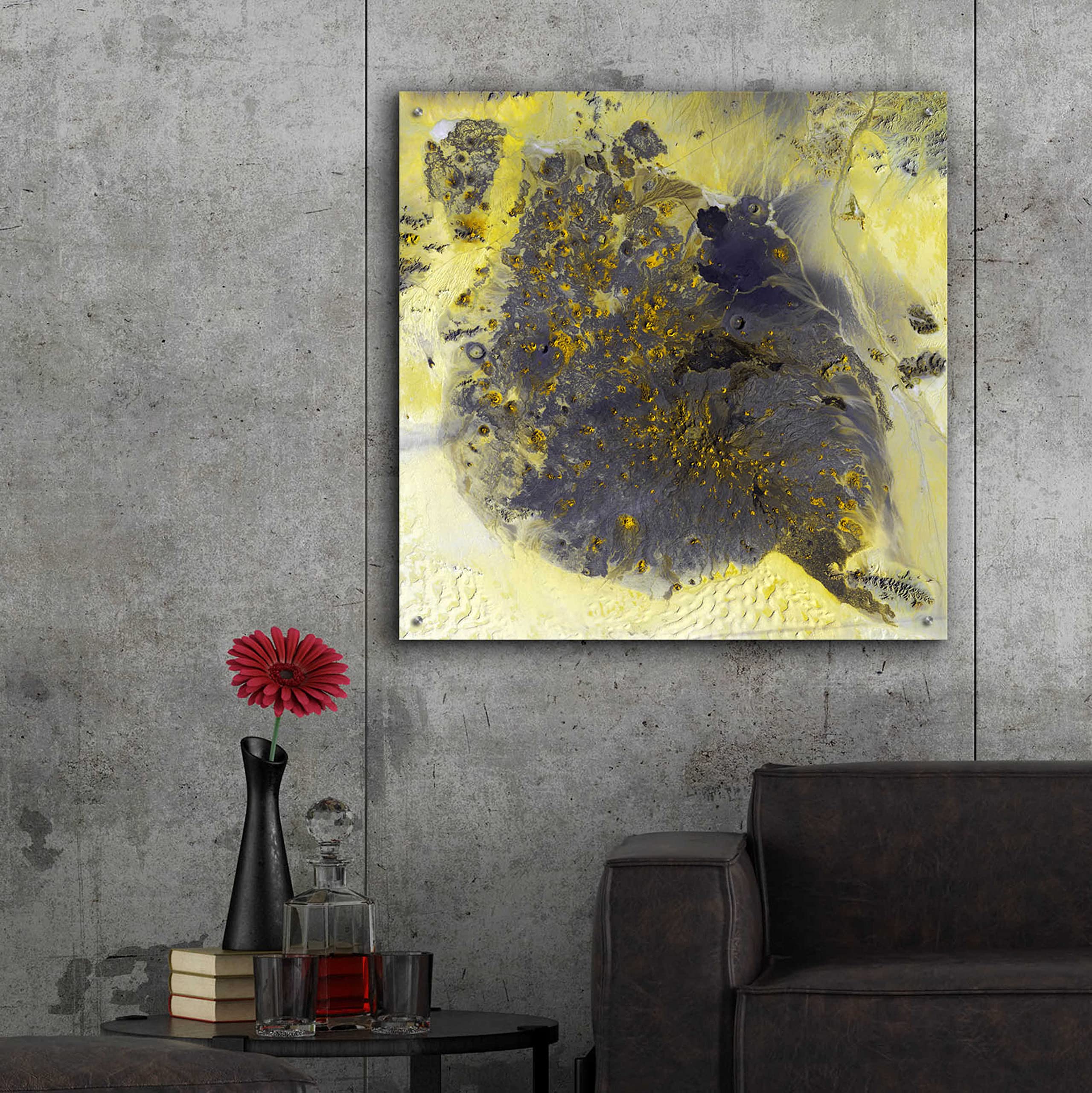 Epic Art 'Earth as Art: Pinacate Volcano' 36x36 Inch Acrylic Glass Wall Decor - Modern Home & Office Wall Art for Living Room, Bedroom, or Office Space