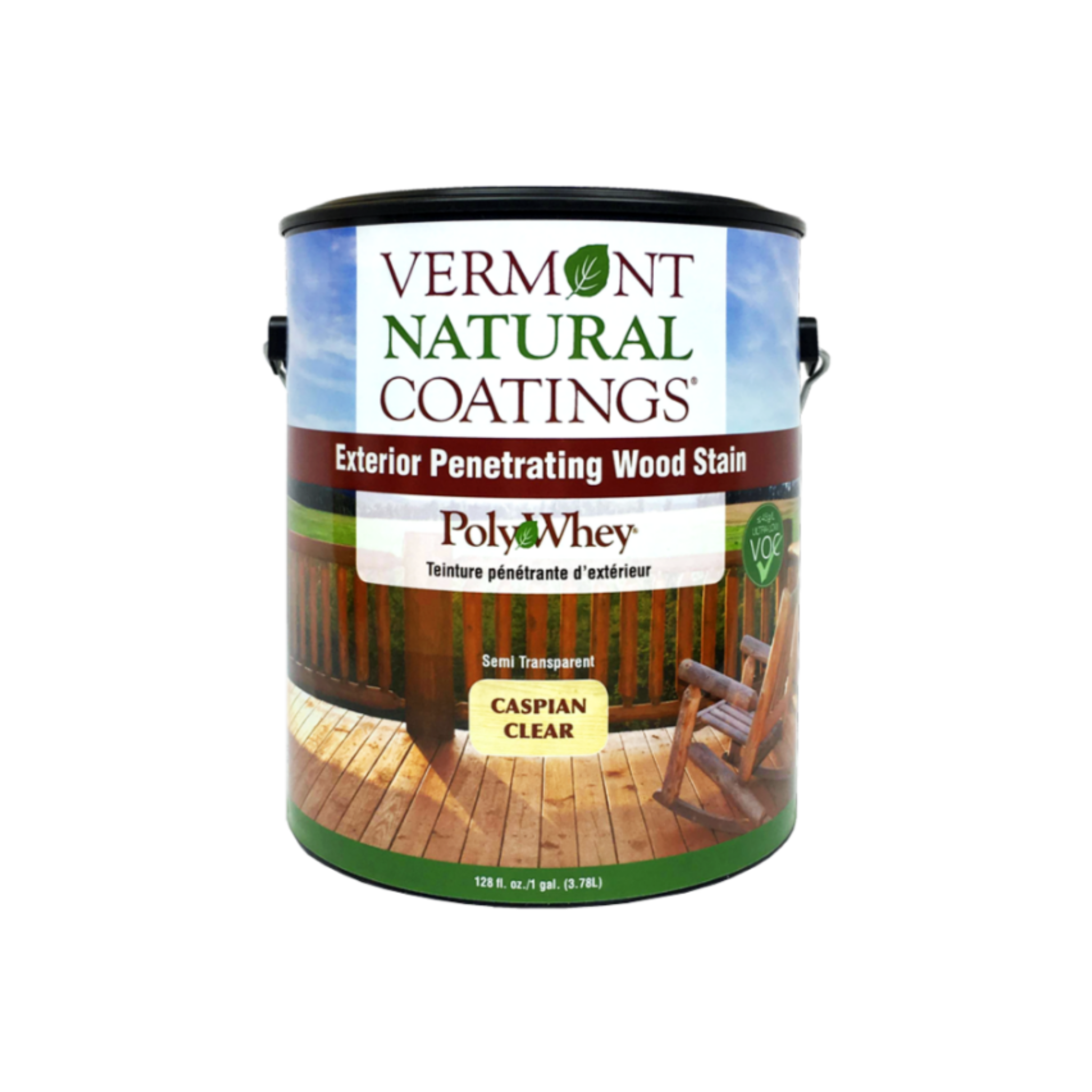 Vermont Natural Coatings PolyWhey Exterior Wood Stain - Eco-Friendly, Durable Finish for Decks, Fences & Outdoor Furniture | Weather-Resistant Protection for Wood Surfaces
