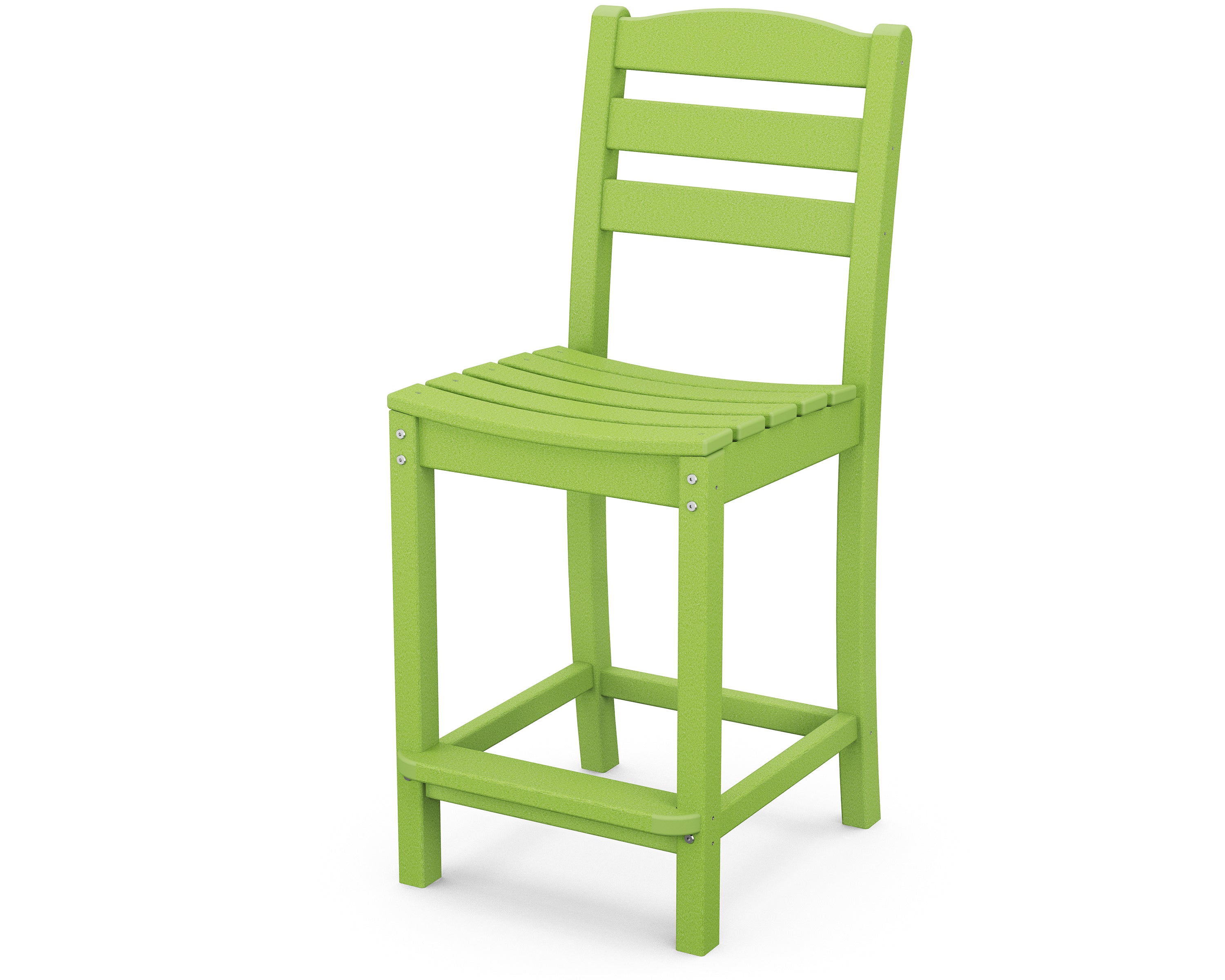 POLYWOOD La Casa Cafe Counter Height Bar Stool - Durable Outdoor/Indoor Dining Chair for Patio, Kitchen, Restaurant & Bar Use