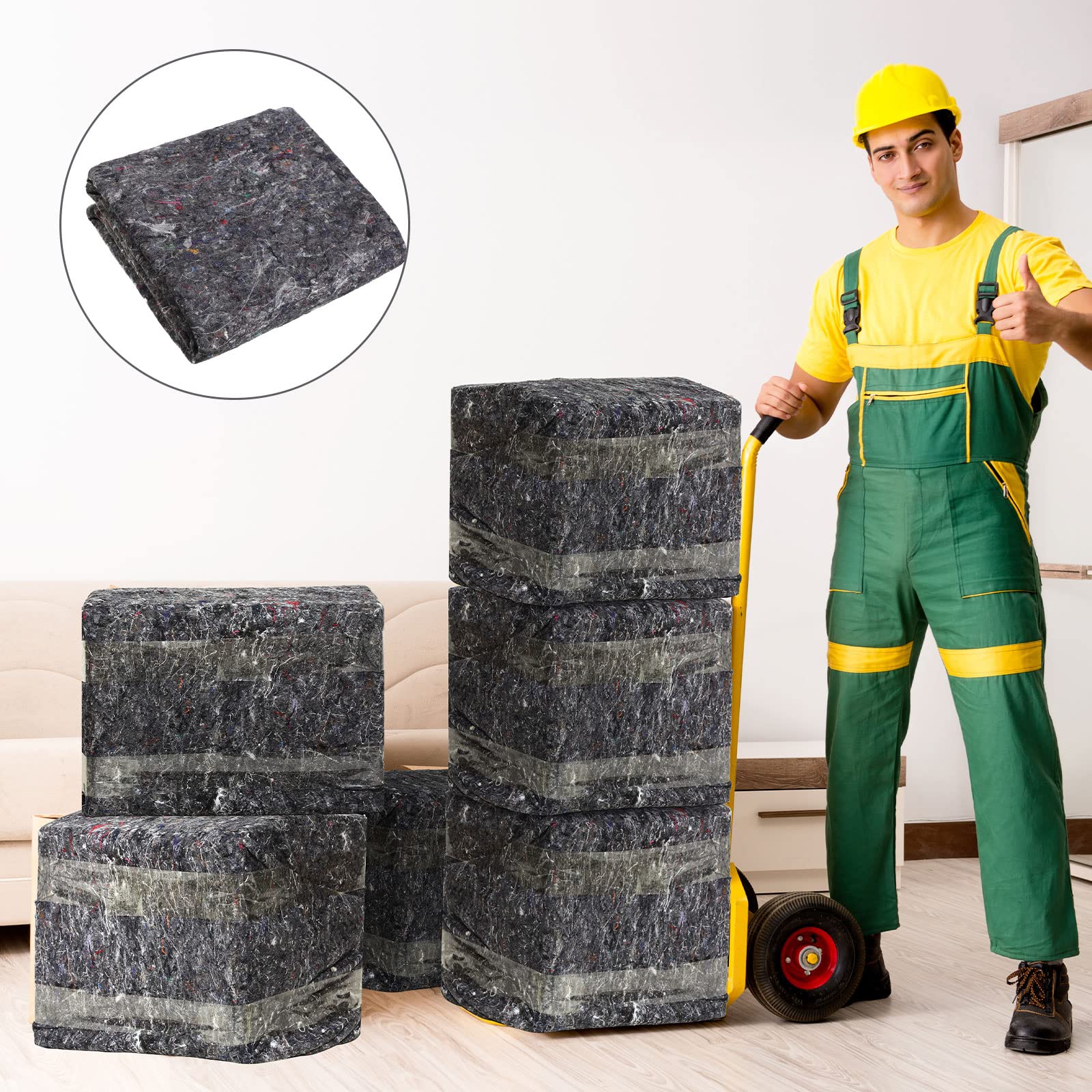 32-Piece Heavy Duty Moving Blankets (54