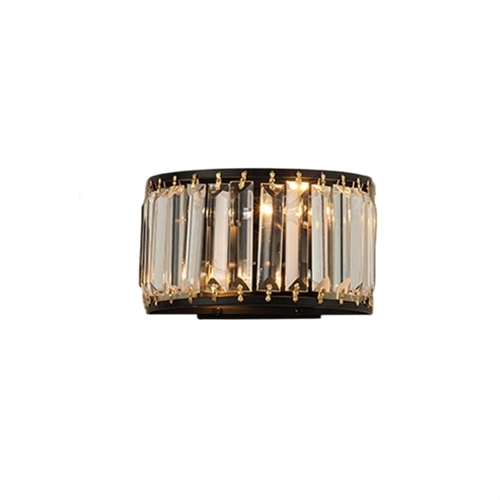 Modern Crystal Wall Sconce - Luxury Glass Wall Lamp with E14 Socket, Minimalist Metal Wall Light for Bedroom, Living Room, TV Backlight & Staircase Lighting - Elegant Home Decor & Ambient Lighting Solution